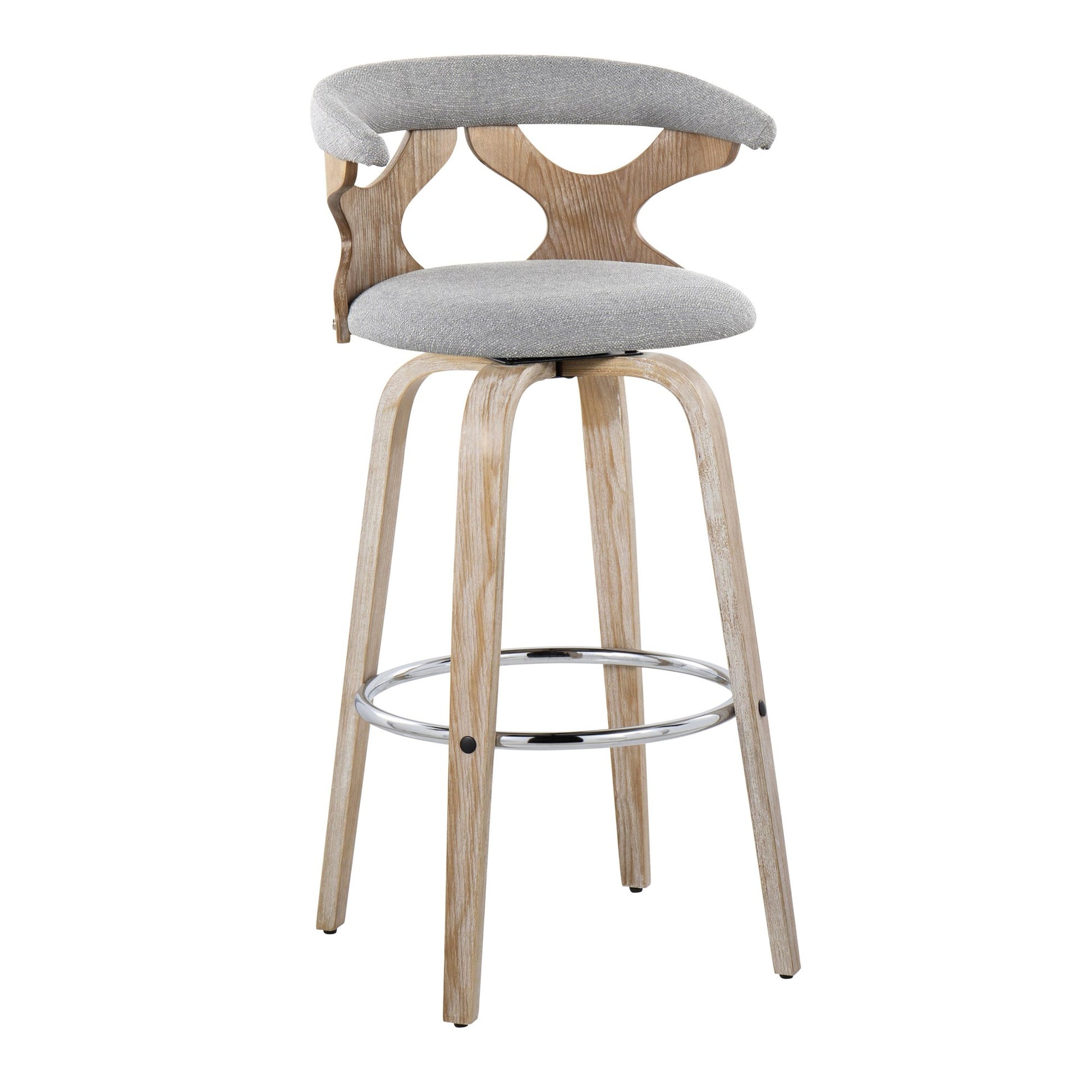 Gardenia 30" Fixed-Height Barstool - Set of 2 By LumiSource - B30-GARDFB-GRTZR2 WWBU2 | Bar Stools | Modishstore - 36