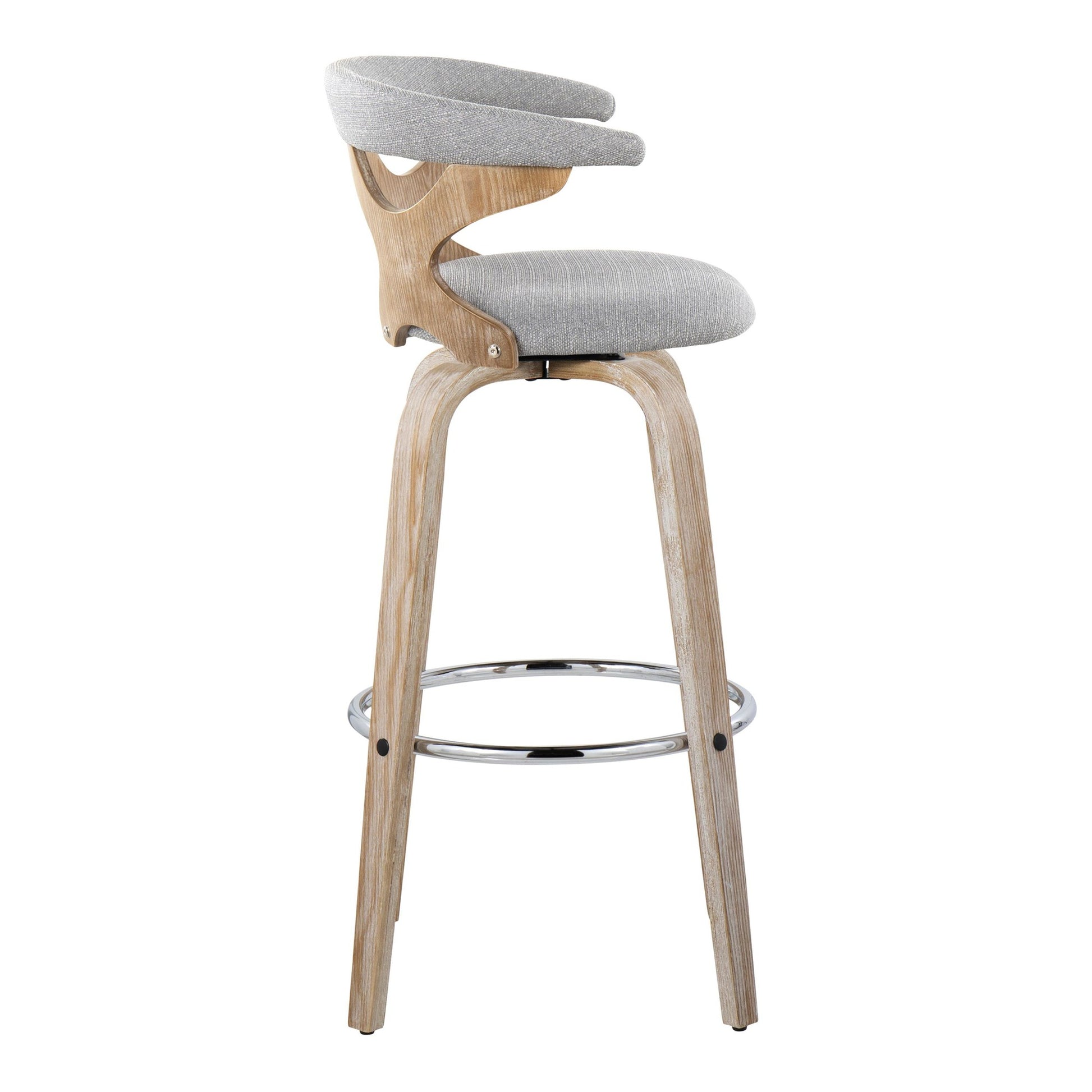 Gardenia 30" Fixed-Height Barstool - Set of 2 By LumiSource - B30-GARDFB-GRTZR2 WWBU2 | Bar Stools | Modishstore - 37