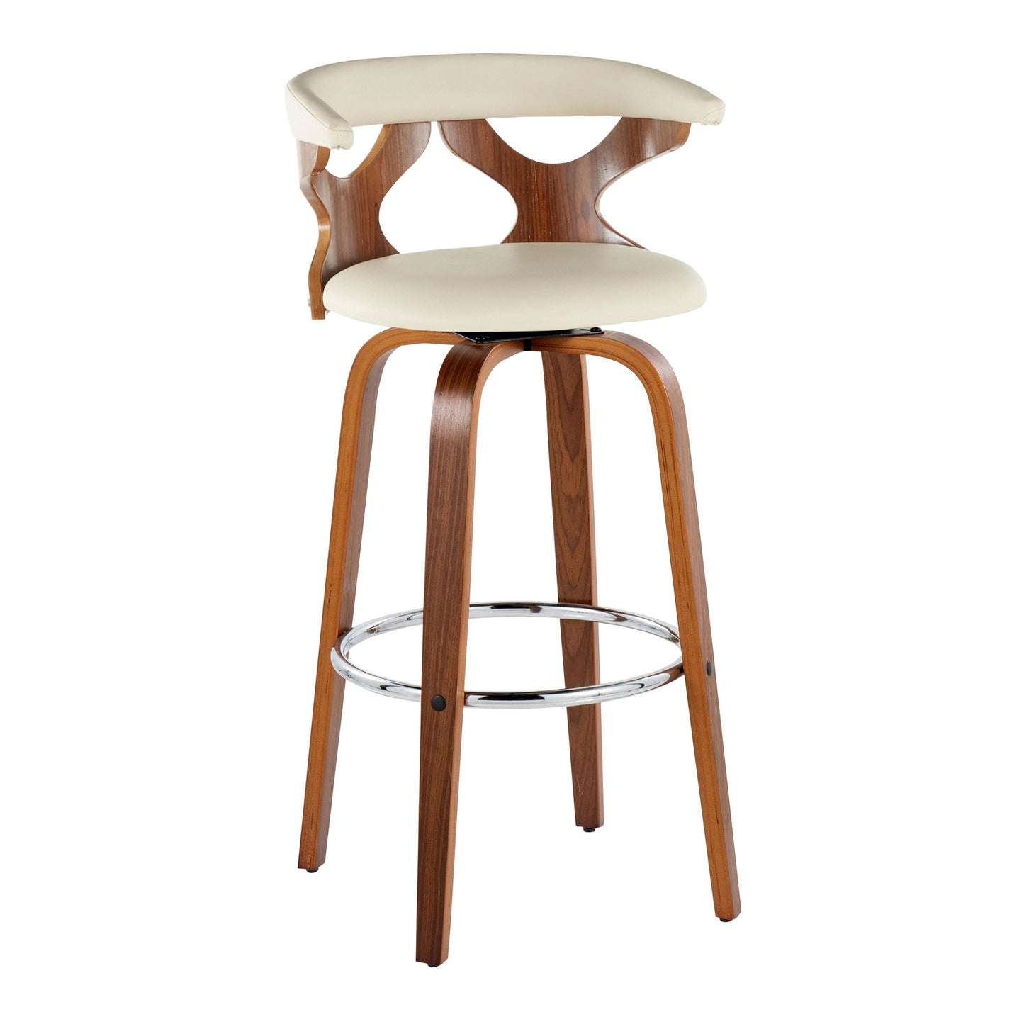 Gardenia 30" Fixed-Height Barstool - Set of 2 By LumiSource - B30-GARDPU-GRTZR2 WLWLCR2 | Bar Stools | Modishstore - 6