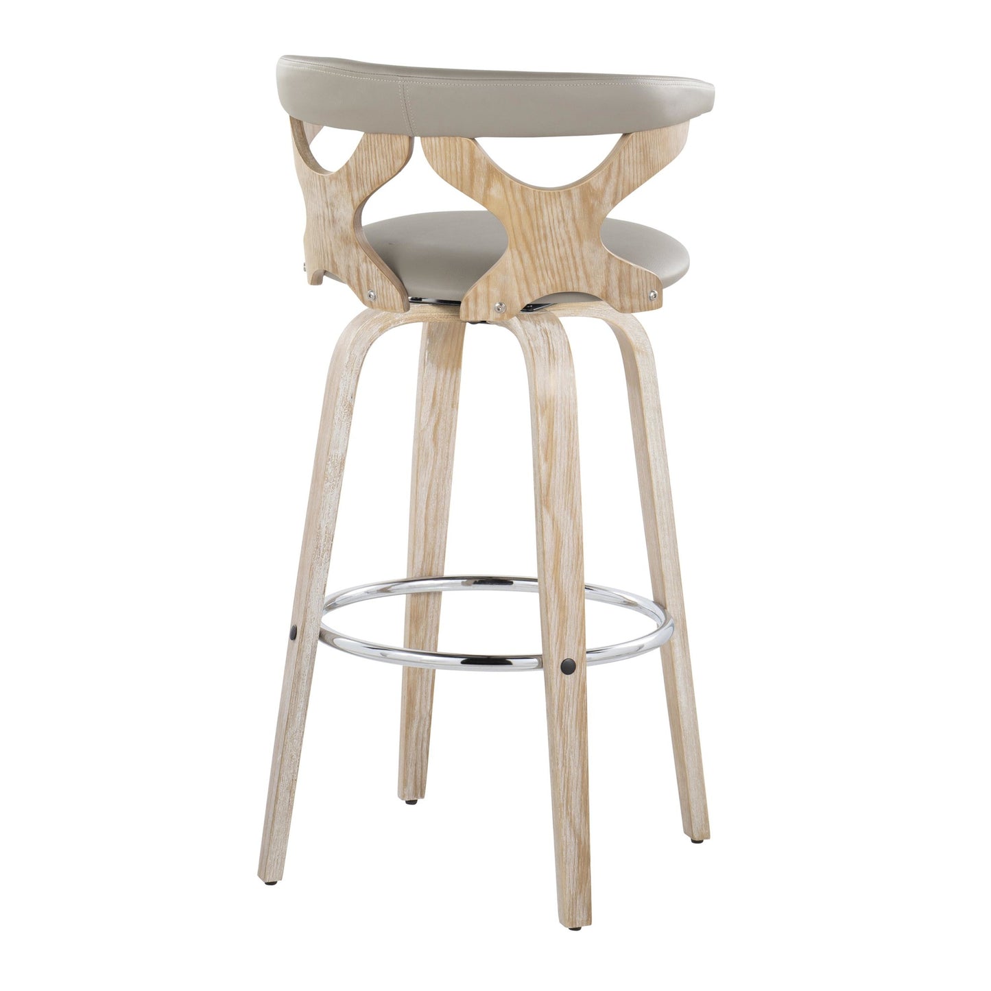 Gardenia 30" Fixed-Height Barstool - Set of 2 By LumiSource - B30-GARDPU-GRTZQ2 WWLGY2 | Bar Stools | Modishstore - 16