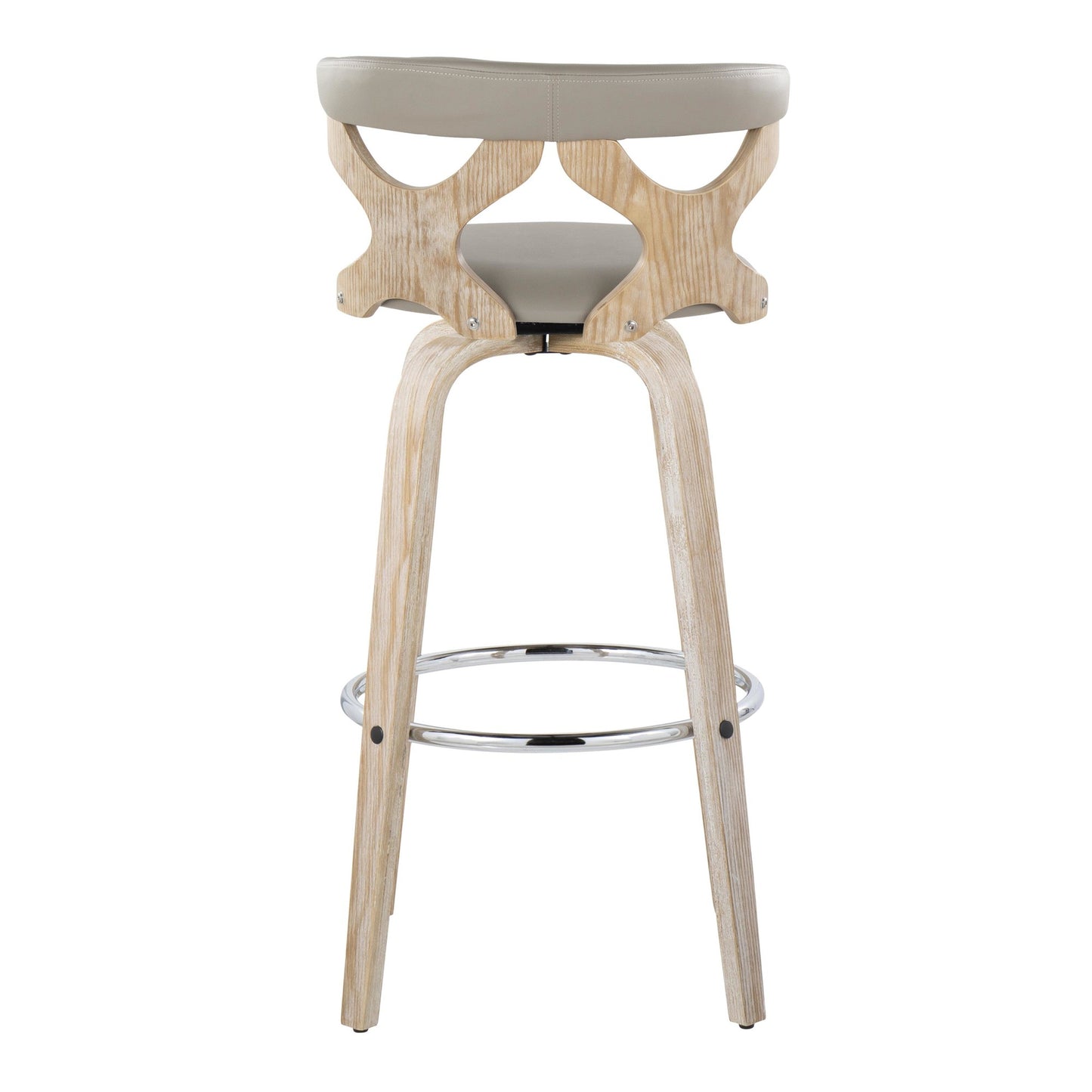 Gardenia 30" Fixed-Height Barstool - Set of 2 By LumiSource - B30-GARDPU-GRTZQ2 WWLGY2 | Bar Stools | Modishstore - 18