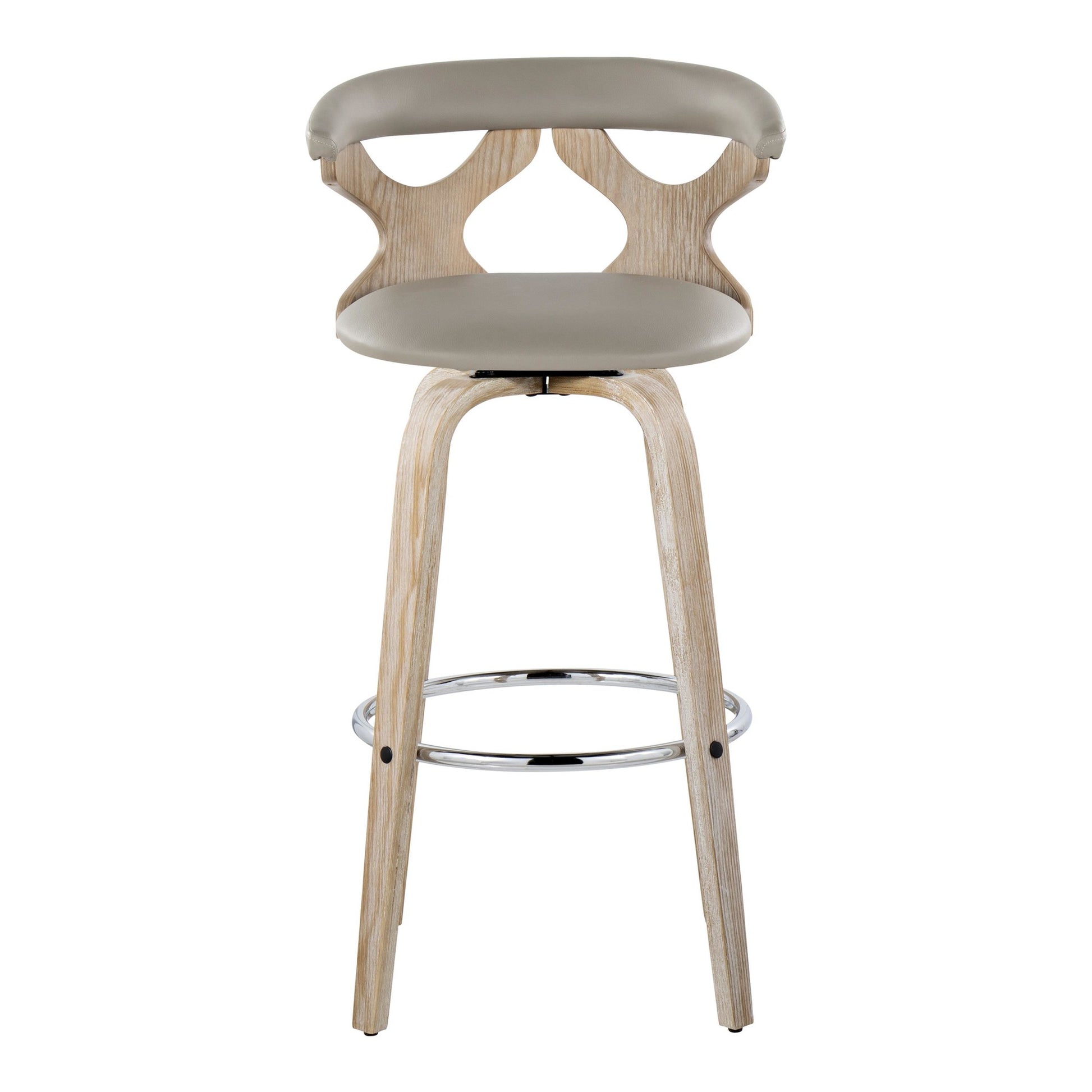 Gardenia 30" Fixed-Height Barstool - Set of 2 By LumiSource - B30-GARDPU-GRTZQ2 WWLGY2 | Bar Stools | Modishstore - 17