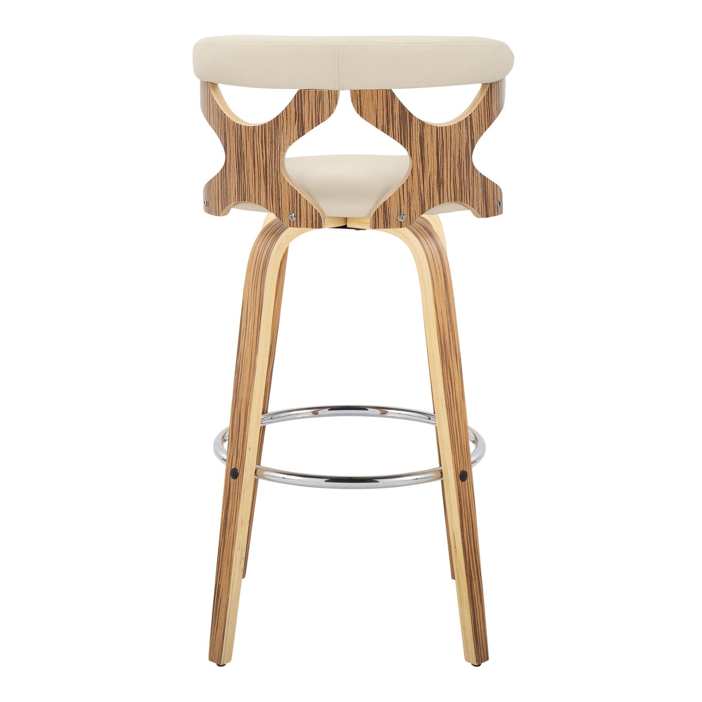 Gardenia 30" Fixed-Height Barstool - Set of 2 By LumiSource - B30-GARDPU-GRTZQ2 WWLGY2 | Bar Stools | Modishstore - 28