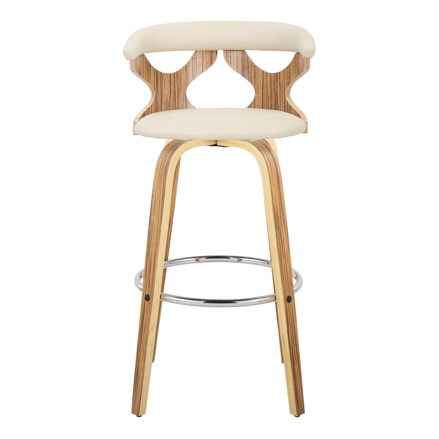 Gardenia 30" Fixed-Height Barstool - Set of 2 By LumiSource - B30-GARDPU-GRTZQ2 WWLGY2 | Bar Stools | Modishstore - 27