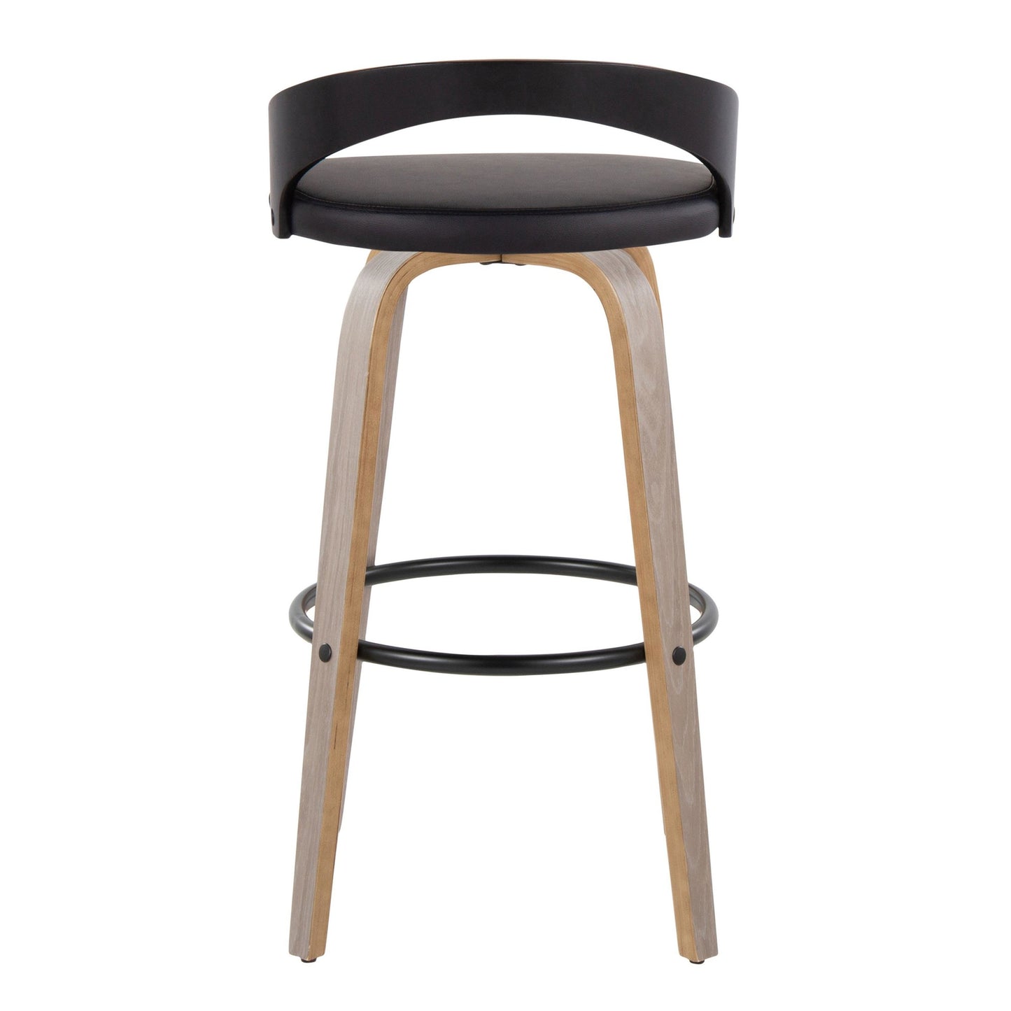 Grotto 30" Fixed-Height Barstool - Set of 2 By LumiSource - B30-GROTTOPU-GRTZR2 NANABN2 | Bar Stools | Modishstore - 40