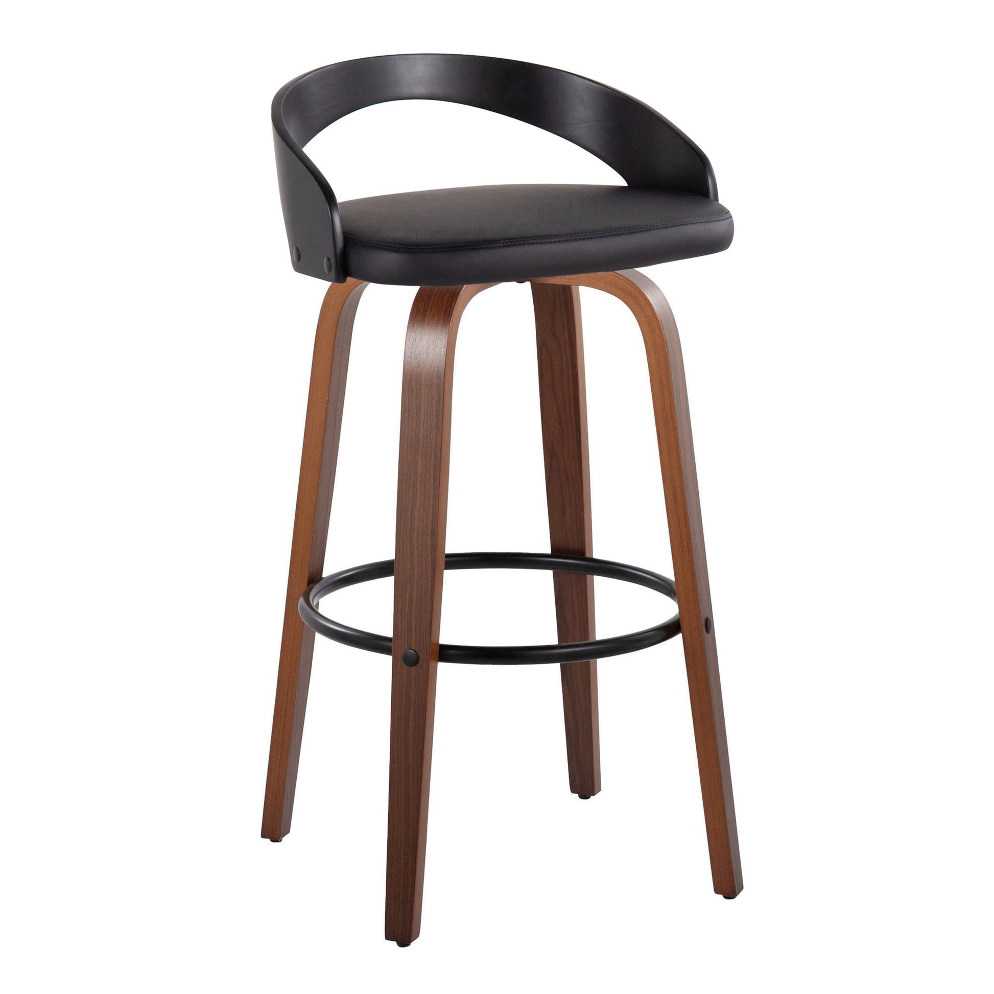 Grotto 30" Fixed-Height Barstool - Set of 2 By LumiSource - B30-GROTTOPU-GRTZR2 NANABN2 | Bar Stools | Modishstore - 46