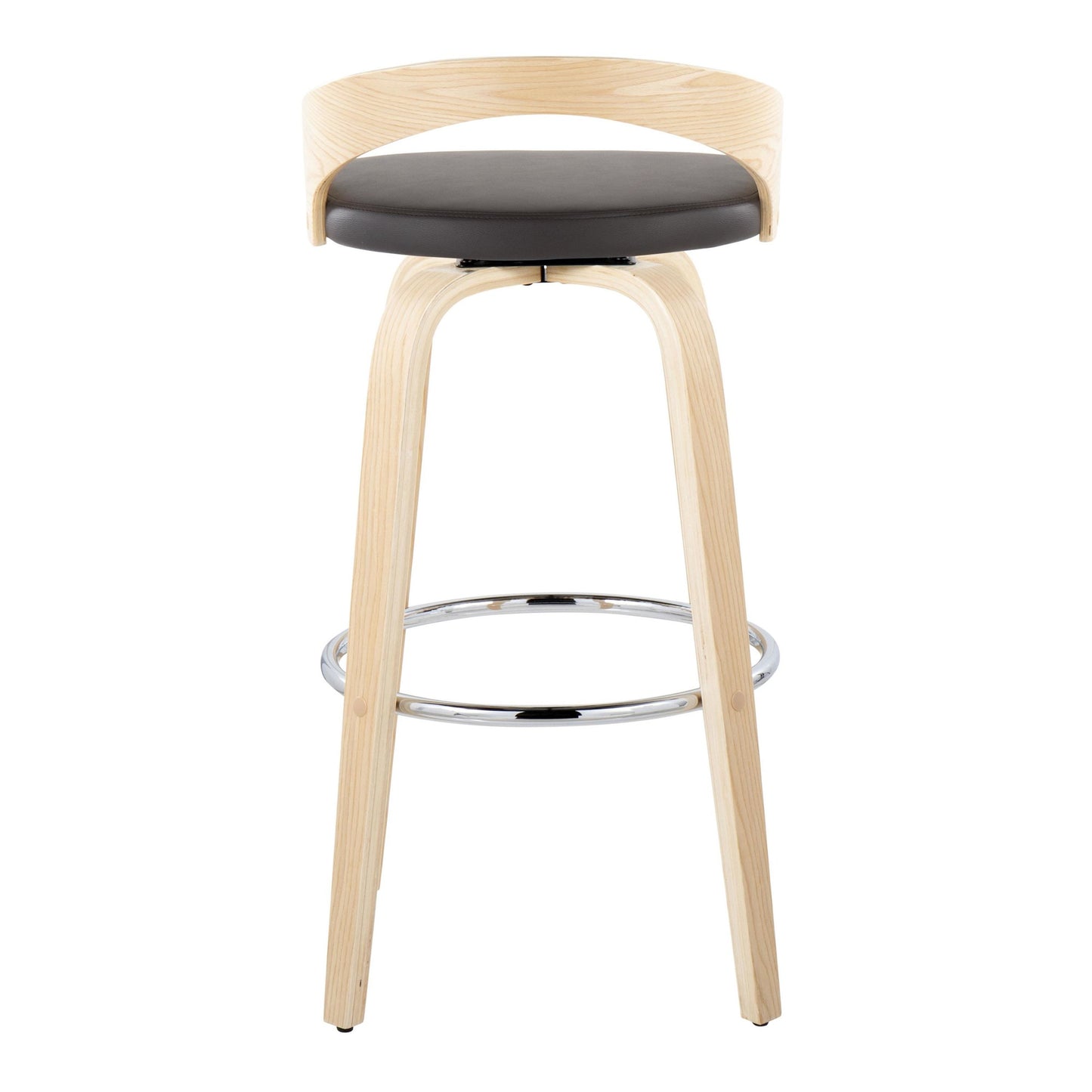 Grotto 30" Fixed-Height Barstool - Set of 2 By LumiSource - B30-GROTTOPU-GRTZR2 NANABN2 | Bar Stools | Modishstore - 10