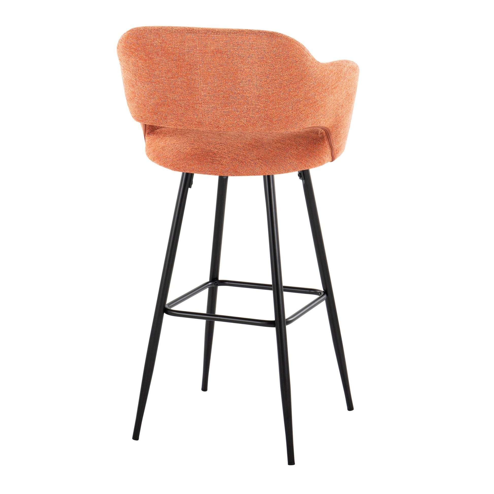 Margarite 30" Fixed-Height Barstool - Set of 2 By LumiSource - B30-MARGFB-MARGX2 BKO2 | Bar Stools | Modishstore - 6