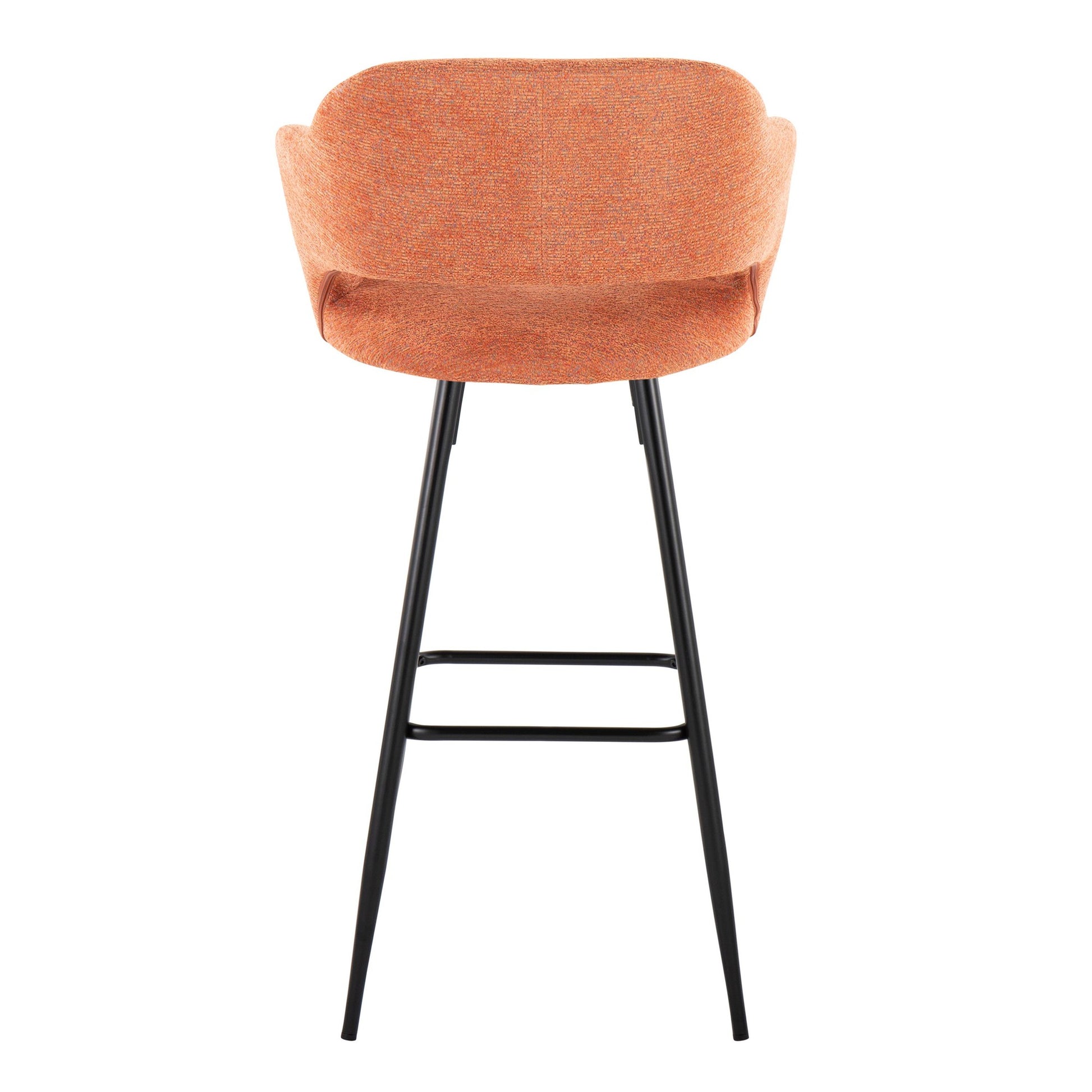 Margarite 30" Fixed-Height Barstool - Set of 2 By LumiSource - B30-MARGFB-MARGX2 BKO2 | Bar Stools | Modishstore - 8