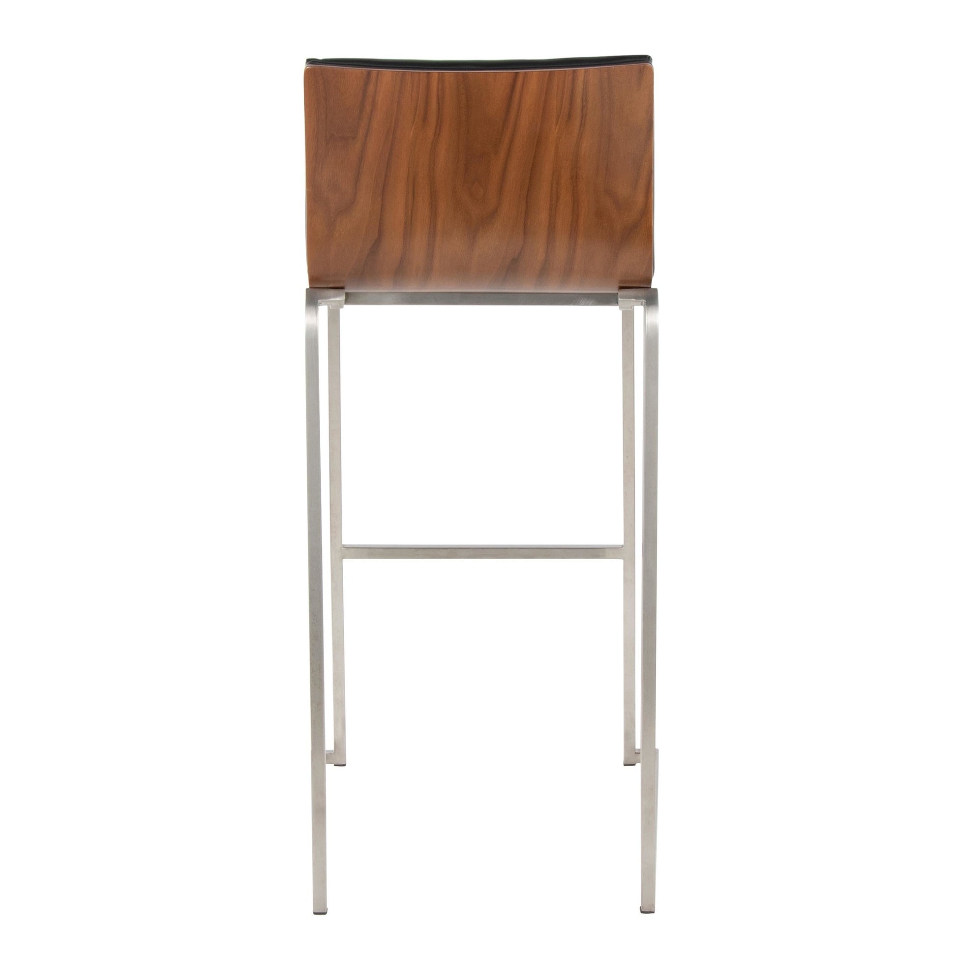 Mason Mara 30" Fixed-Height Barstool - Set of 2 By LumiSource - B30-MASONPU-MARA1 AUWLBK2 | Bar Stools | Modishstore - 24