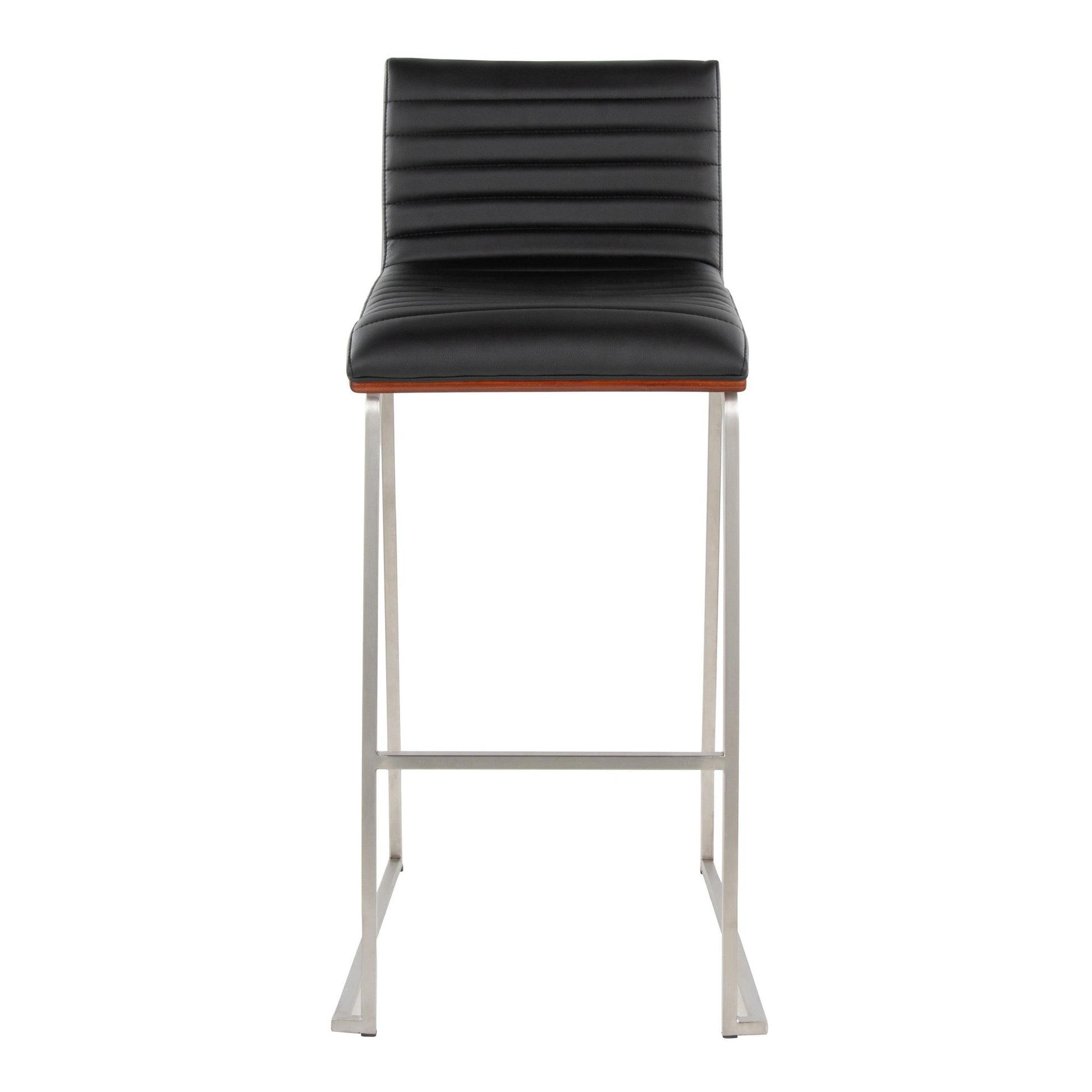 Mason Mara 30" Fixed-Height Barstool - Set of 2 By LumiSource - B30-MASONPU-MARA1 AUWLBK2 | Bar Stools | Modishstore - 23