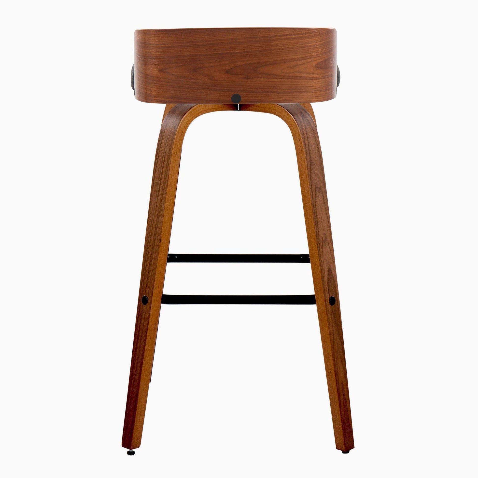 Maya 30" Fixed-Height Barstool - Set of 2 By LumiSource - B30-MAYAFB-GRTZX2 WLWLCHAR2 | Bar Stools | Modishstore - 11