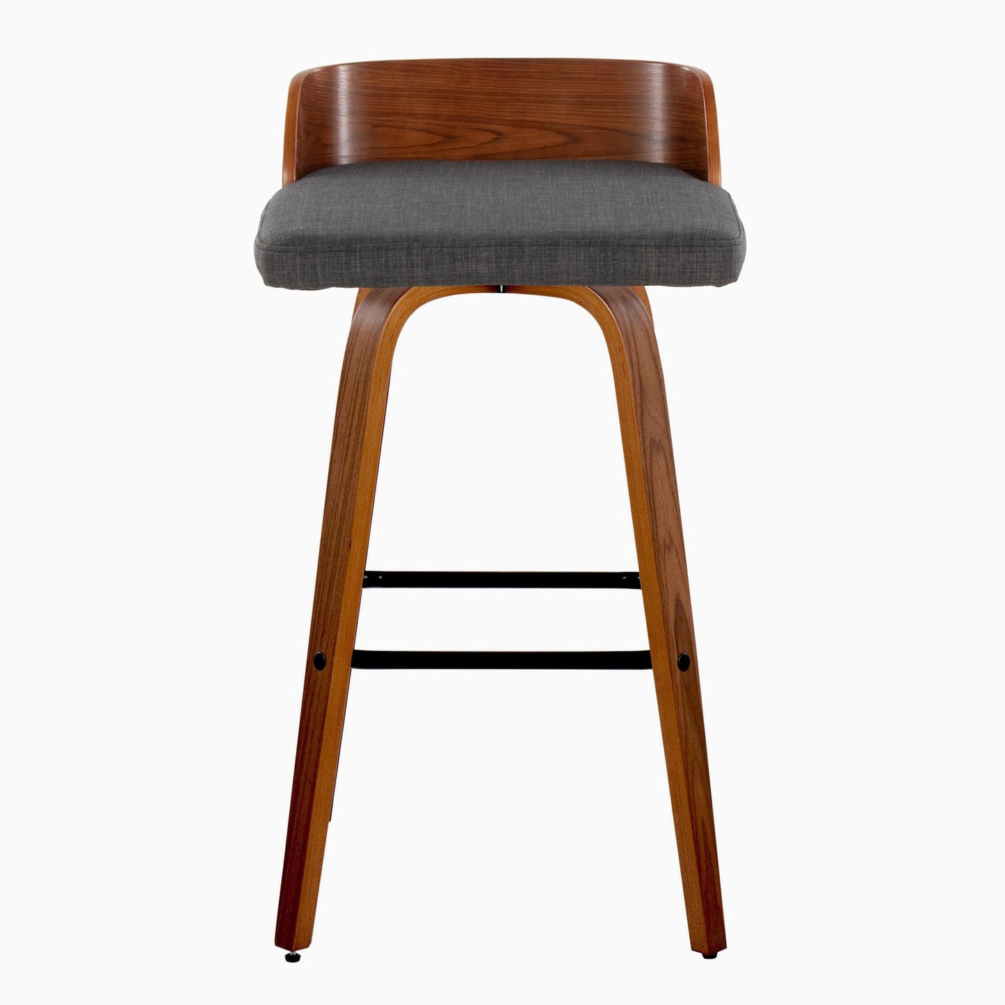 Maya 30" Fixed-Height Barstool - Set of 2 By LumiSource - B30-MAYAFB-GRTZX2 WLWLCHAR2 | Bar Stools | Modishstore - 9