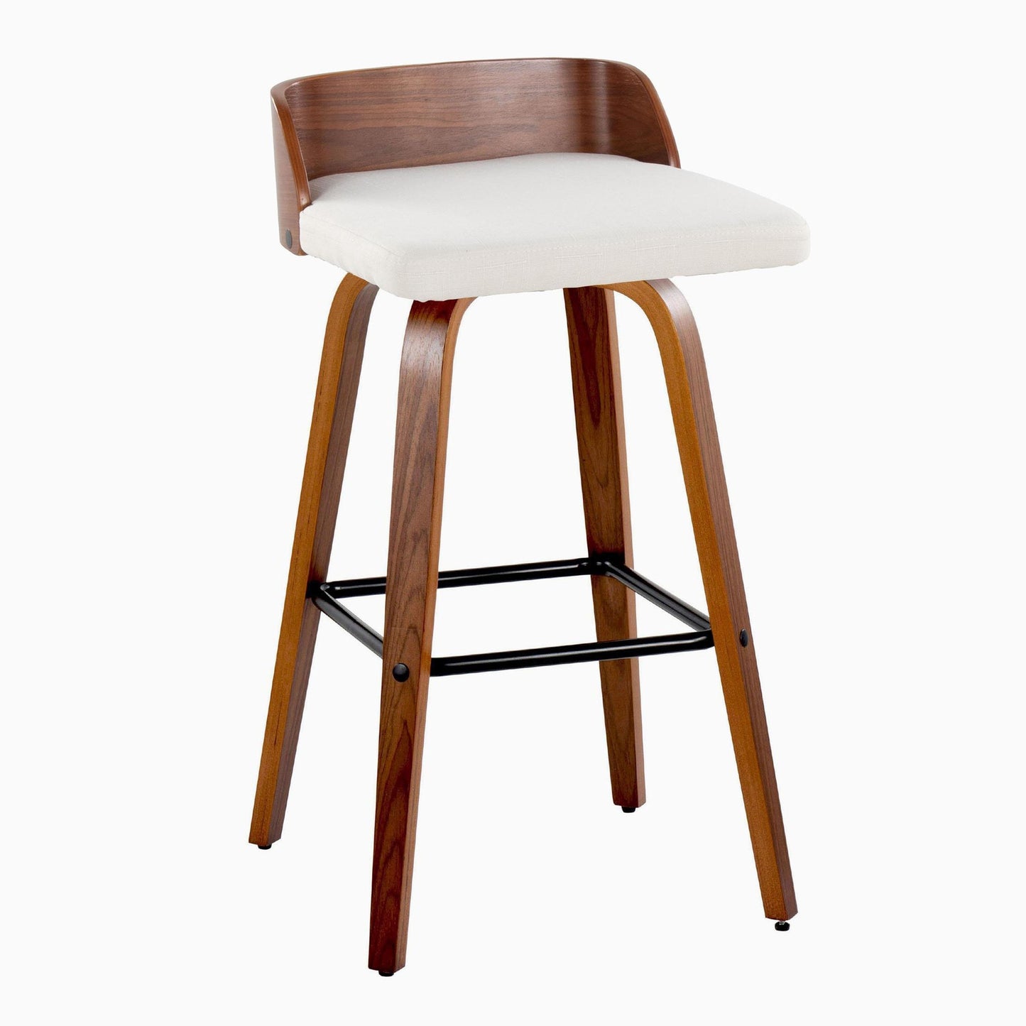 Maya 30" Fixed-Height Barstool - Set of 2 By LumiSource - B30-MAYAFB-GRTZX2 WLWLCHAR2 | Bar Stools | Modishstore - 15