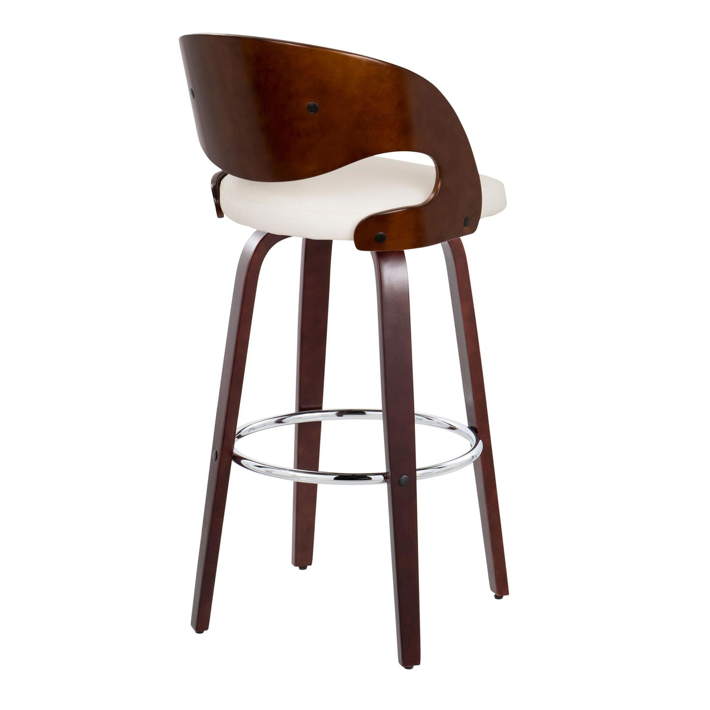 Pino 30" Fixed-Height Barstool - Set of 2 By LumiSource - B30-PINOPU-GRTZR2 CHCHW2 | Bar Stools | Modishstore - 4