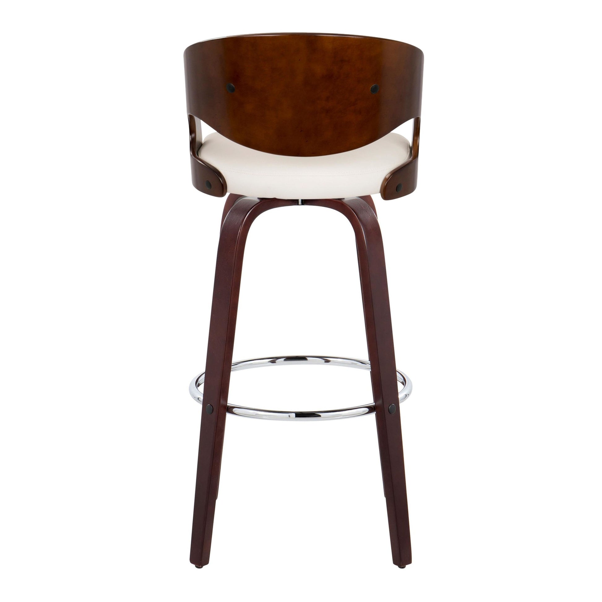 Pino 30" Fixed-Height Barstool - Set of 2 By LumiSource - B30-PINOPU-GRTZR2 CHCHW2 | Bar Stools | Modishstore - 6