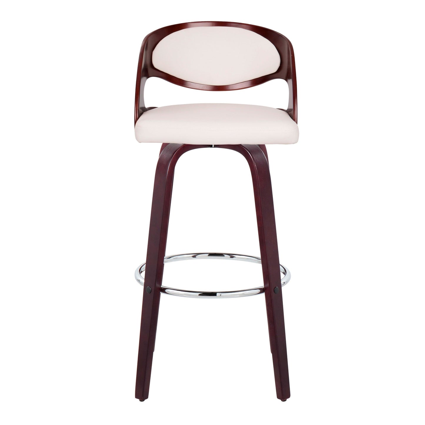 Pino 30" Fixed-Height Barstool - Set of 2 By LumiSource - B30-PINOPU-GRTZR2 CHCHW2 | Bar Stools | Modishstore - 5