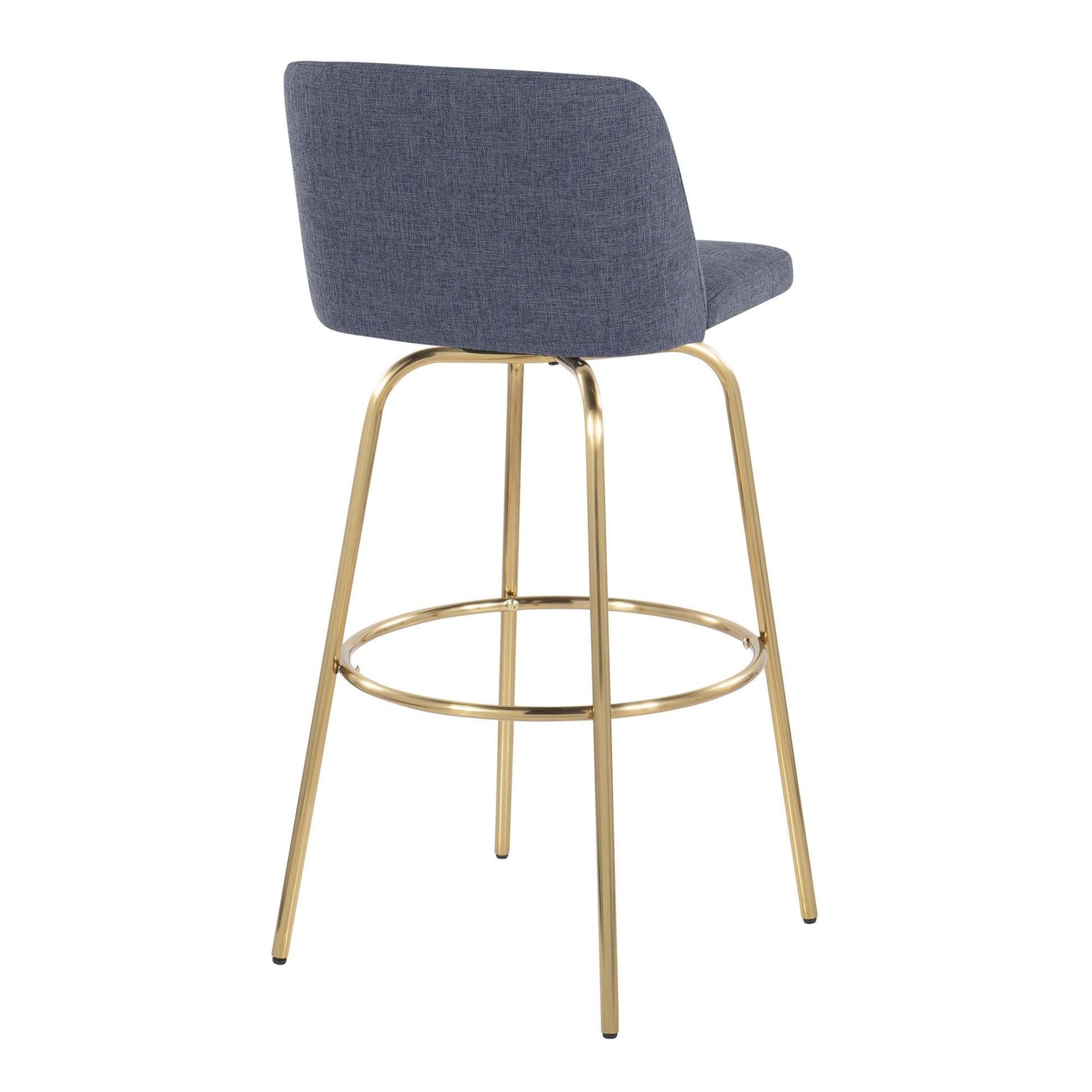 Toriano 30" Fixed-Height Barstool - Set of 2 By LumiSource - B30-TRNOFB-CLARZG2 AUBU2 | Bar Stools | Modishstore - 8