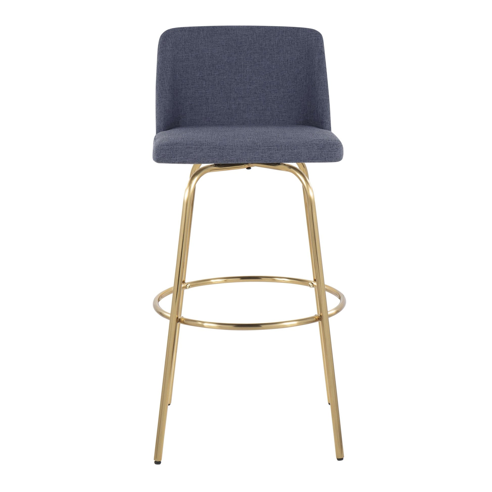 Toriano 30" Fixed-Height Barstool - Set of 2 By LumiSource - B30-TRNOFB-CLARZG2 AUBU2 | Bar Stools | Modishstore - 9