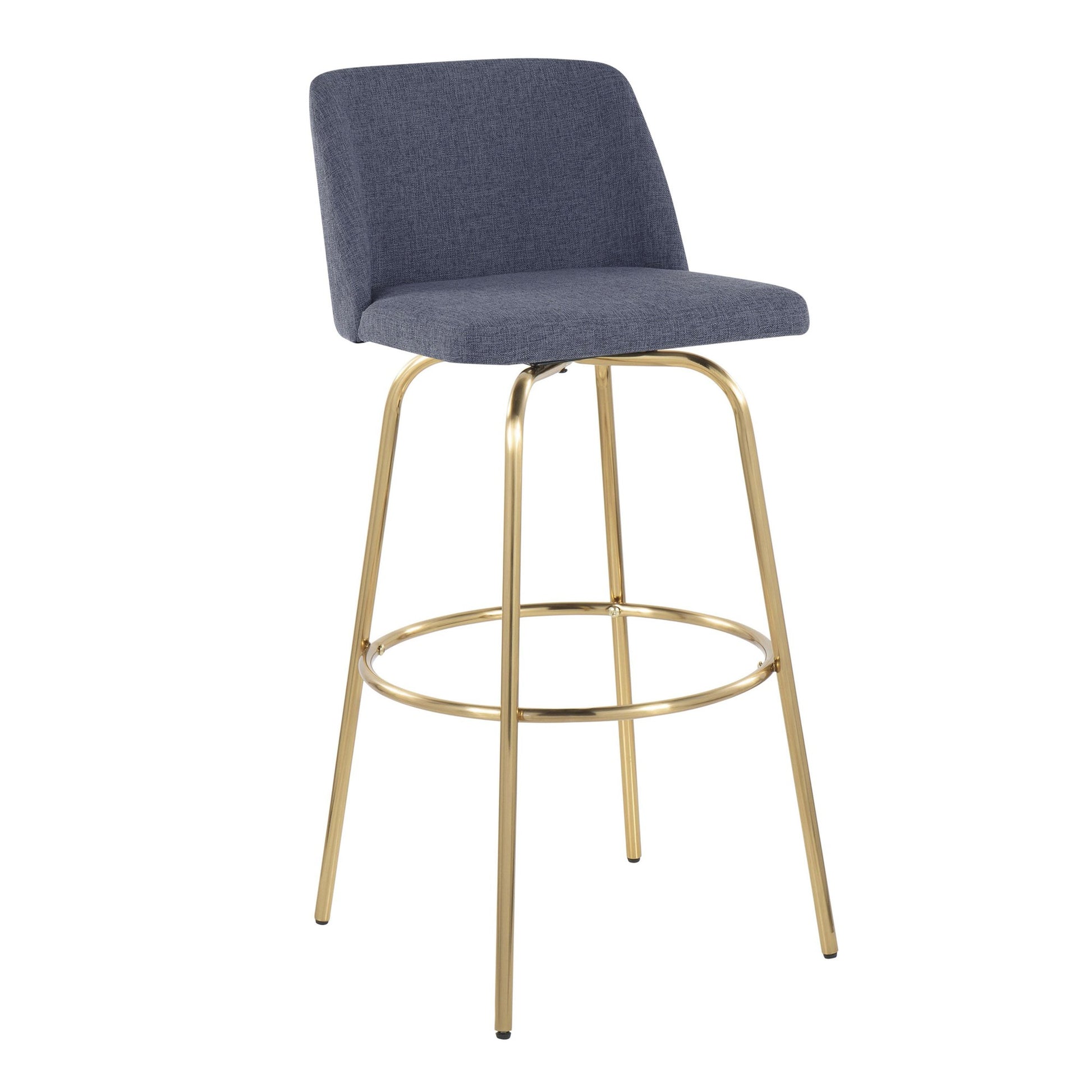 Toriano 30" Fixed-Height Barstool - Set of 2 By LumiSource - B30-TRNOFB-CLARZG2 AUBU2 | Bar Stools | Modishstore - 6