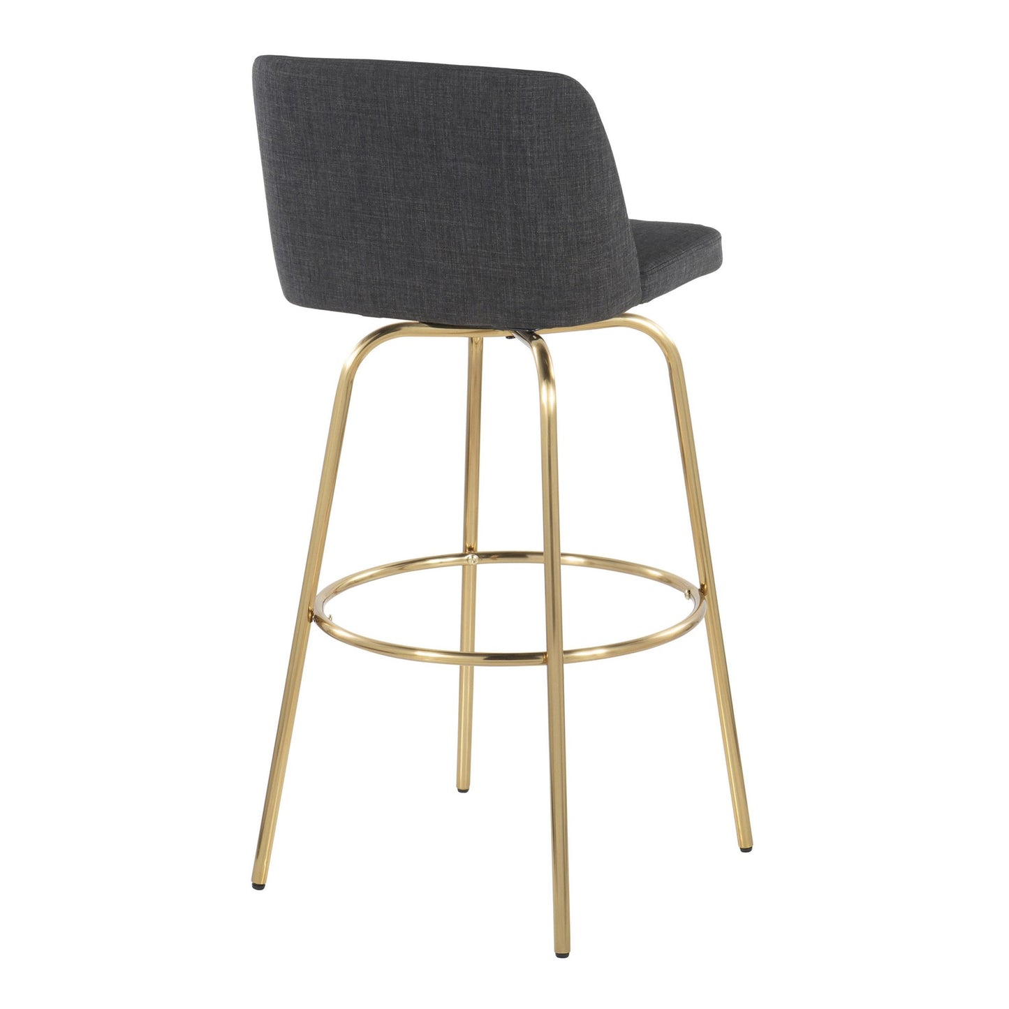 Toriano 30" Fixed-Height Barstool - Set of 2 By LumiSource - B30-TRNOFB-CLARZG2 AUBU2 | Bar Stools | Modishstore - 18