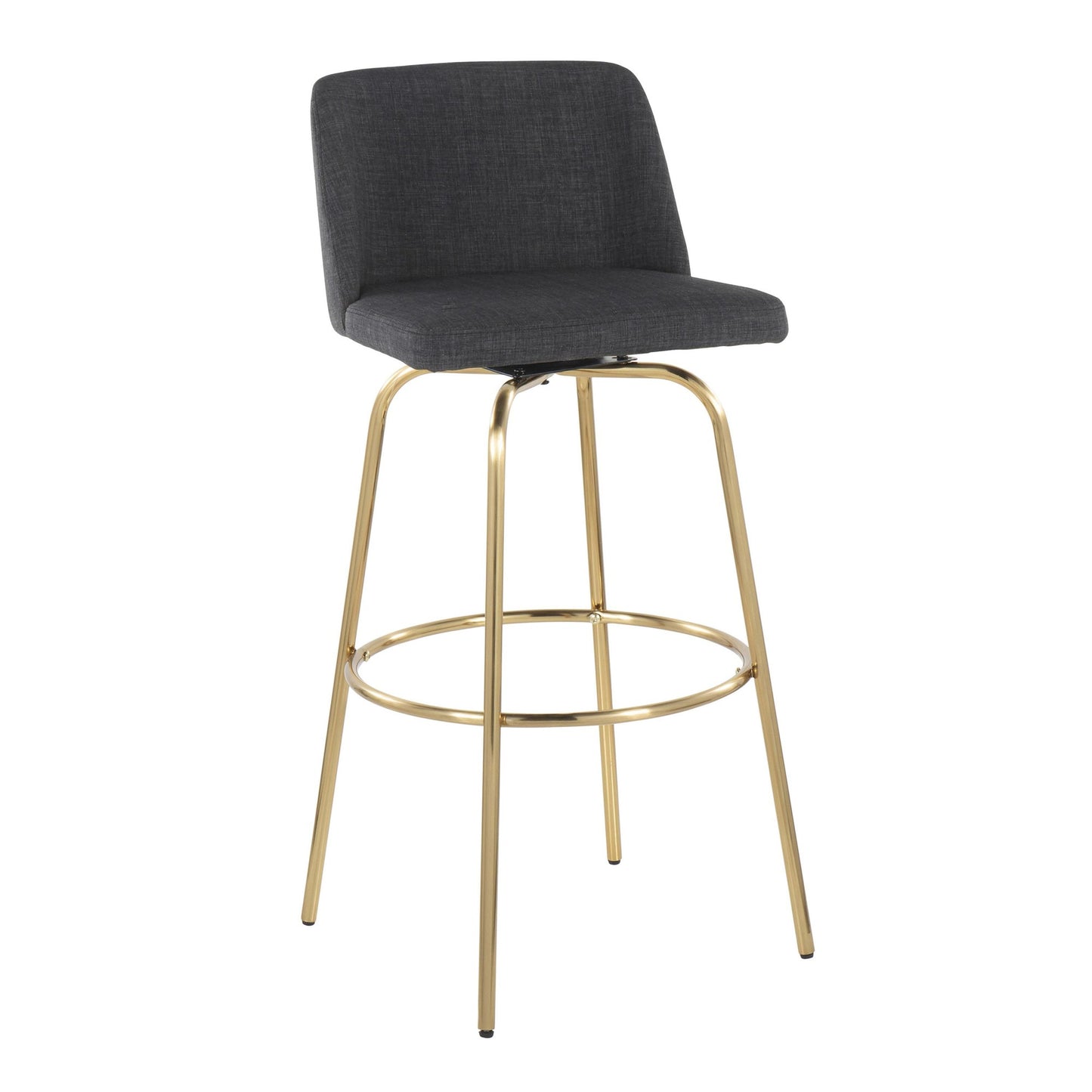 Toriano 30" Fixed-Height Barstool - Set of 2 By LumiSource - B30-TRNOFB-CLARZG2 AUBU2 | Bar Stools | Modishstore - 16