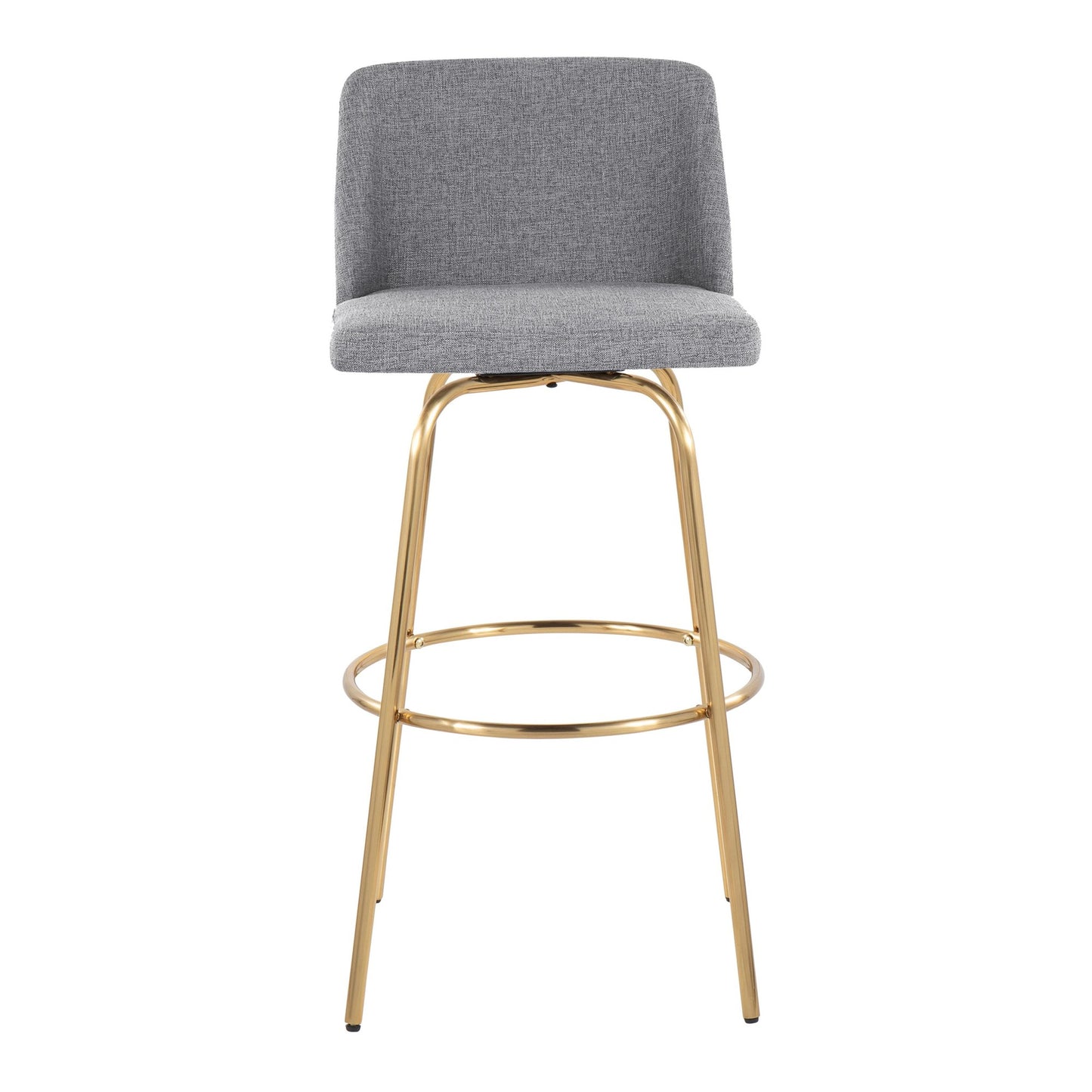 Toriano 30" Fixed-Height Barstool - Set of 2 By LumiSource - B30-TRNOFB-CLARZG2 AUBU2 | Bar Stools | Modishstore - 29