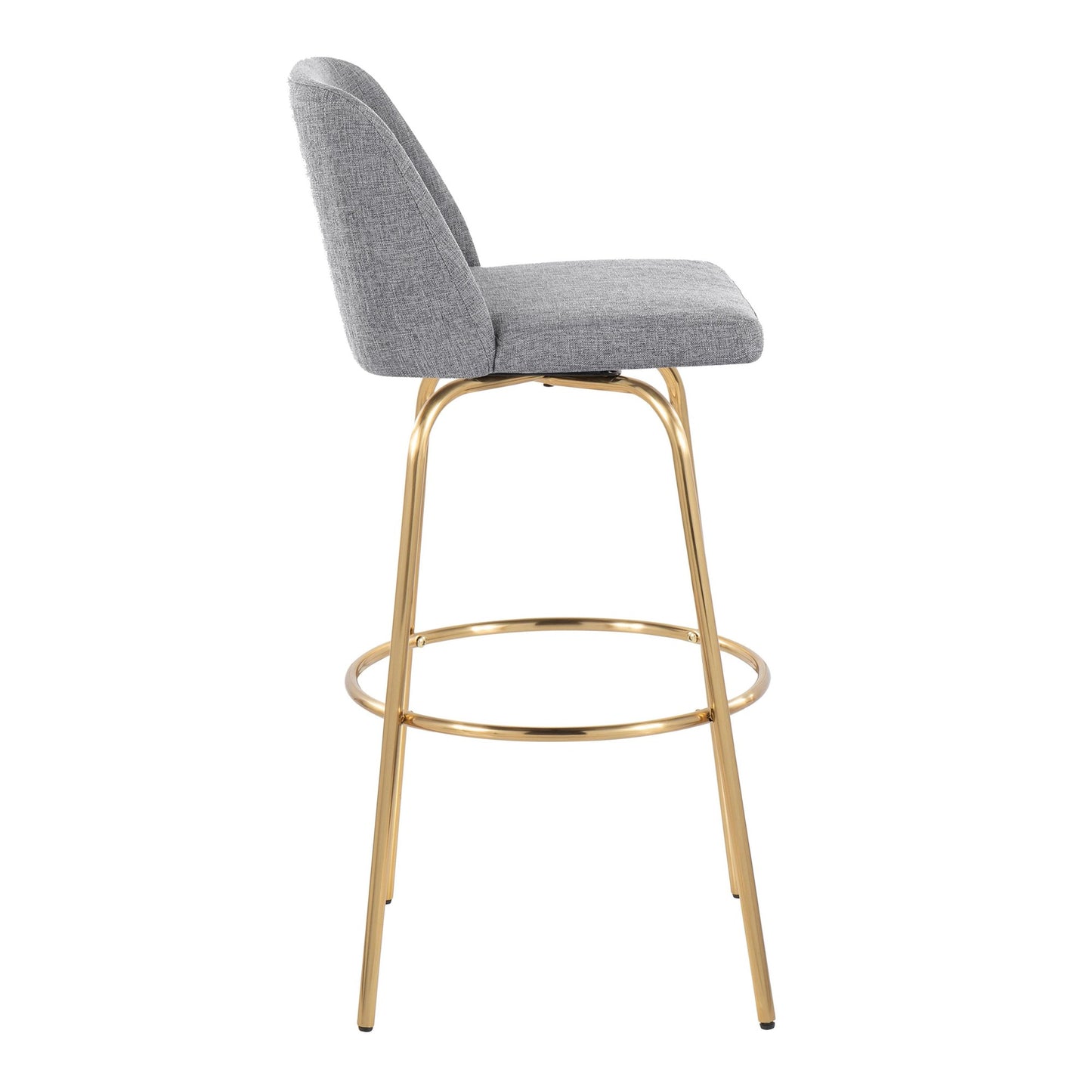 Toriano 30" Fixed-Height Barstool - Set of 2 By LumiSource - B30-TRNOFB-CLARZG2 AUBU2 | Bar Stools | Modishstore - 27