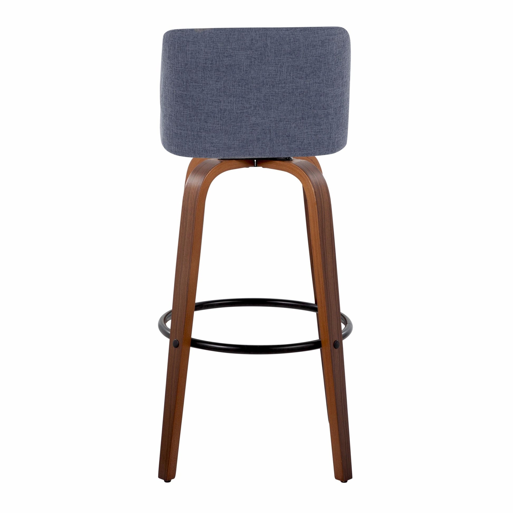 Toriano 30" Fixed-Height Barstool - Set of 2 By LumiSource - B30-TRNOFB-GRTZQ2 WLBU2 | Bar Stools | Modishstore - 10