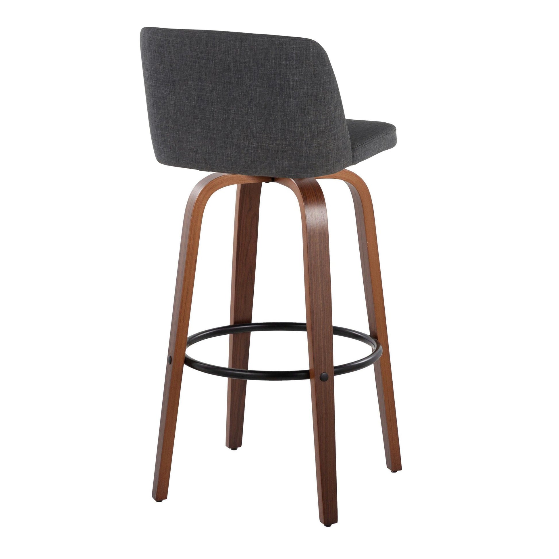 Toriano 30" Fixed-Height Barstool - Set of 2 By LumiSource - B30-TRNOFB-GRTZQ2 WLBU2 | Bar Stools | Modishstore - 18