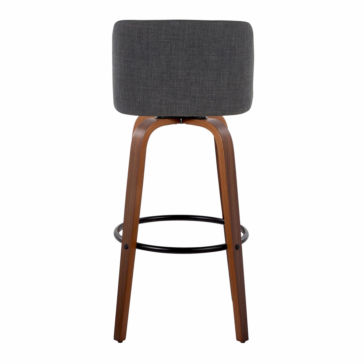 Toriano 30" Fixed-Height Barstool - Set of 2 By LumiSource - B30-TRNOFB-GRTZQ2 WLBU2 | Bar Stools | Modishstore - 20