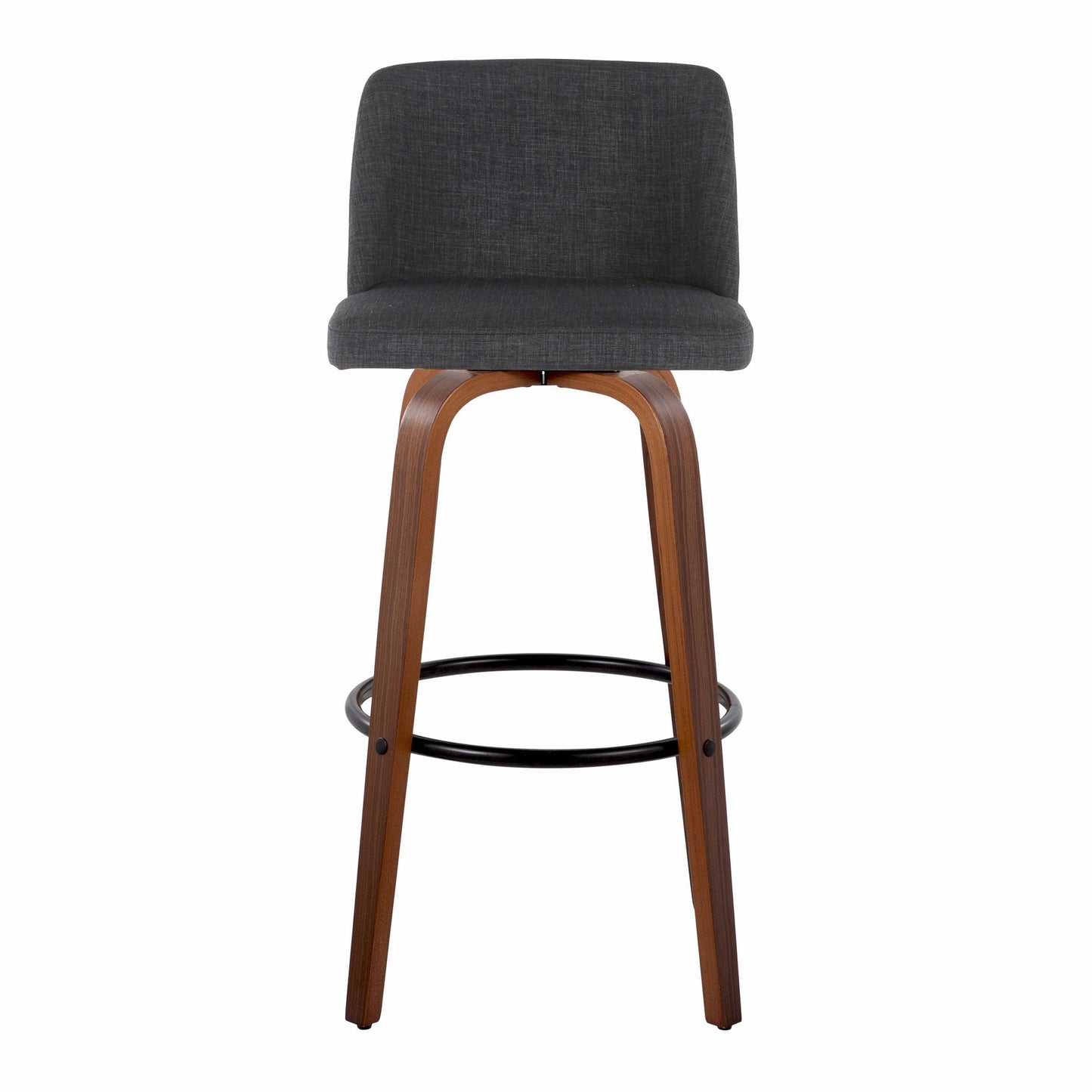 Toriano 30" Fixed-Height Barstool - Set of 2 By LumiSource - B30-TRNOFB-GRTZQ2 WLBU2 | Bar Stools | Modishstore - 19