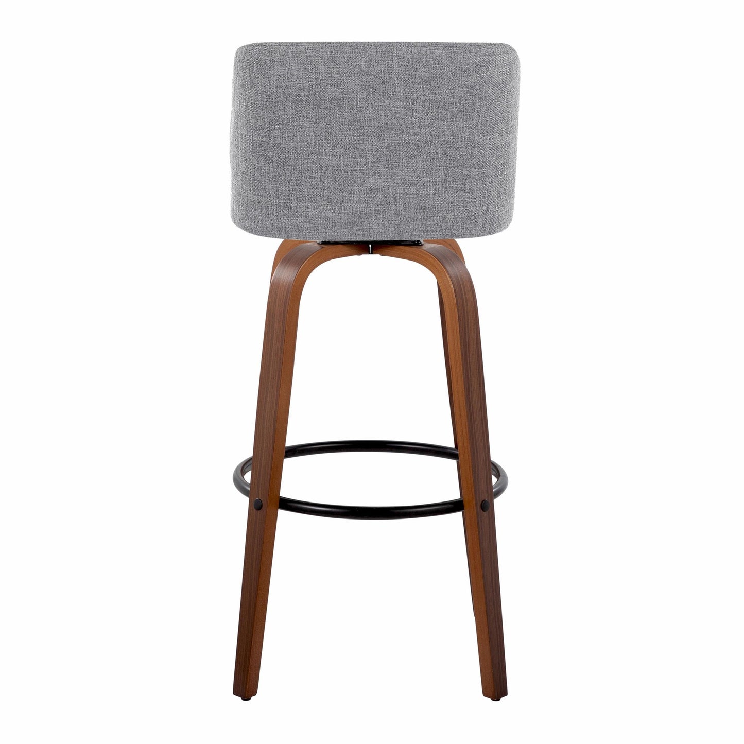 Toriano 30" Fixed-Height Barstool - Set of 2 By LumiSource - B30-TRNOFB-GRTZQ2 WLGY2 | Bar Stools | Modishstore - 10