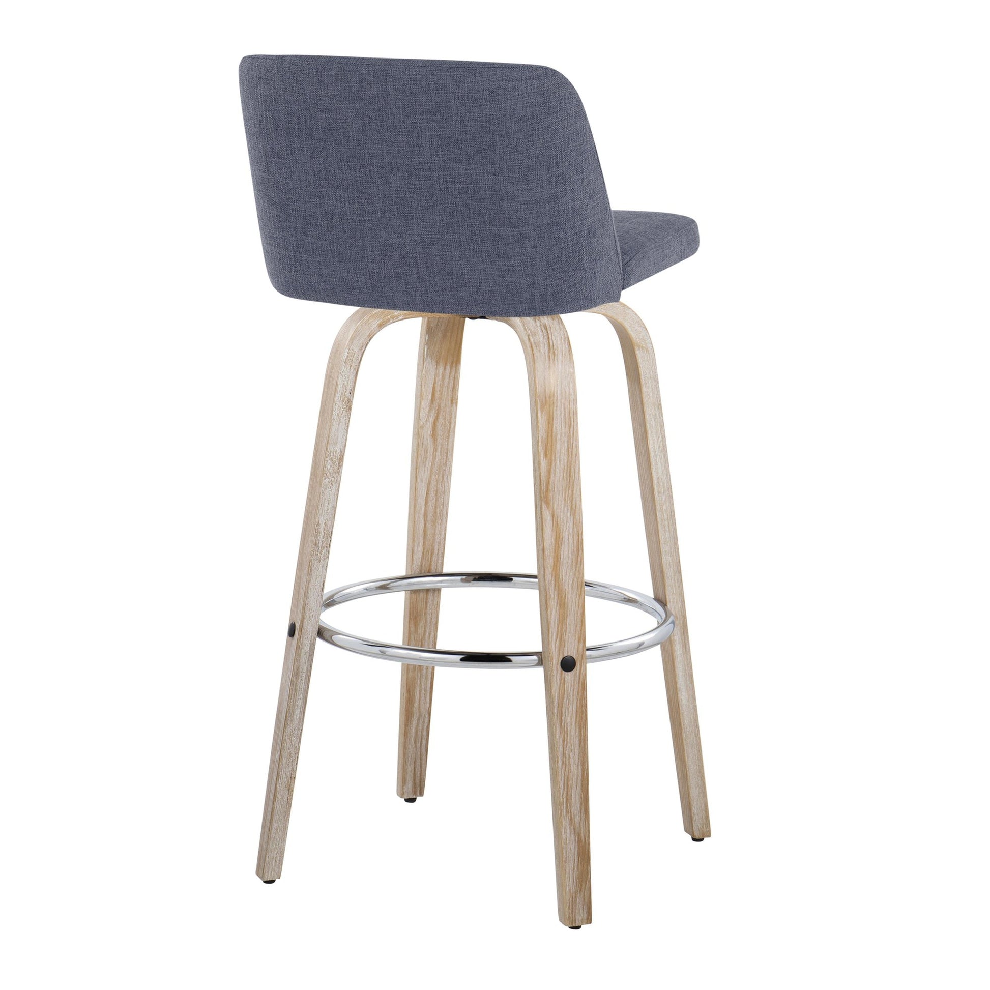 Toriano 30" Fixed-Height Barstool - Set of 2 By LumiSource - B30-TRNOFB-GRTZR2 WWBU2 | Bar Stools | Modishstore - 8