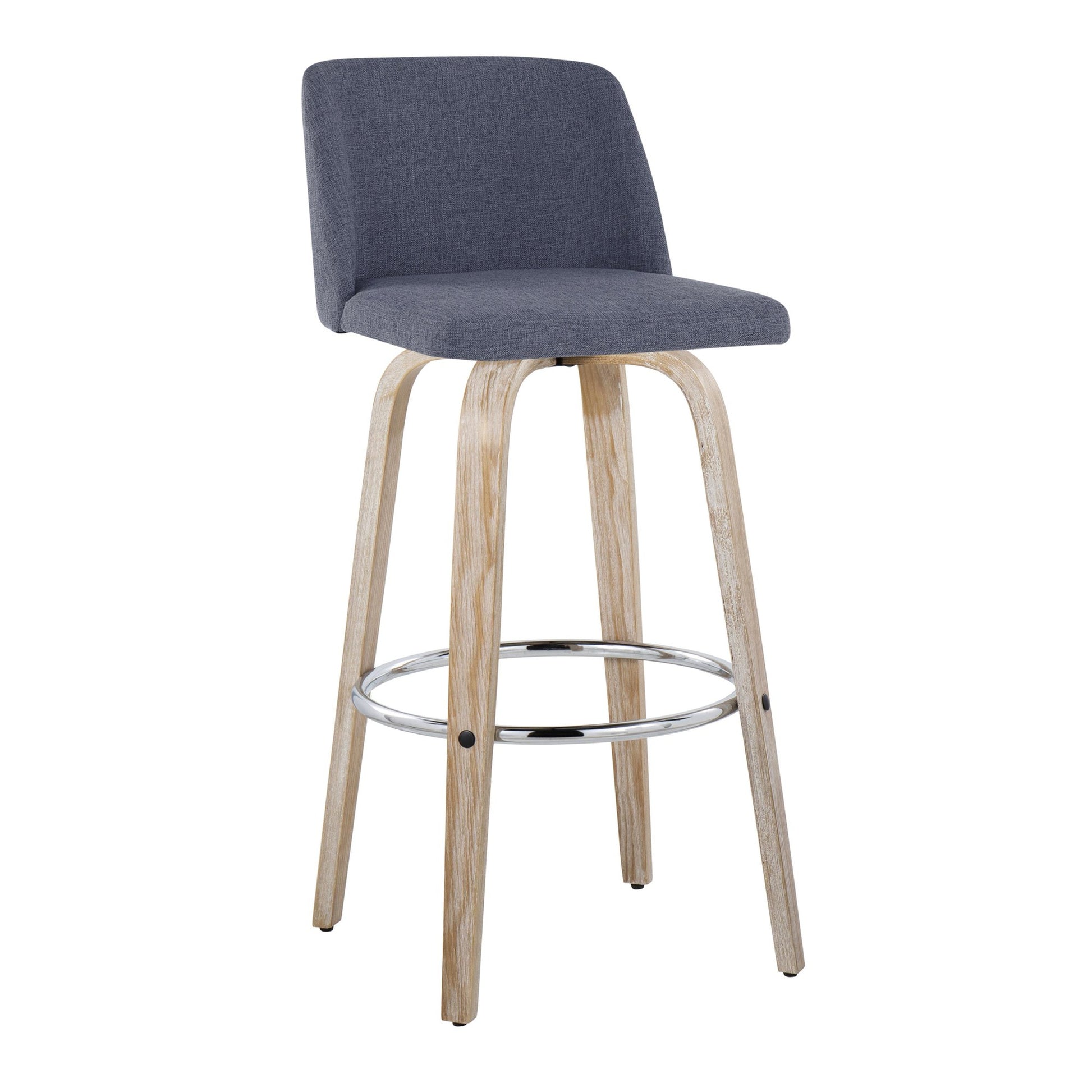 Toriano 30" Fixed-Height Barstool - Set of 2 By LumiSource - B30-TRNOFB-GRTZR2 WWBU2 | Bar Stools | Modishstore - 6