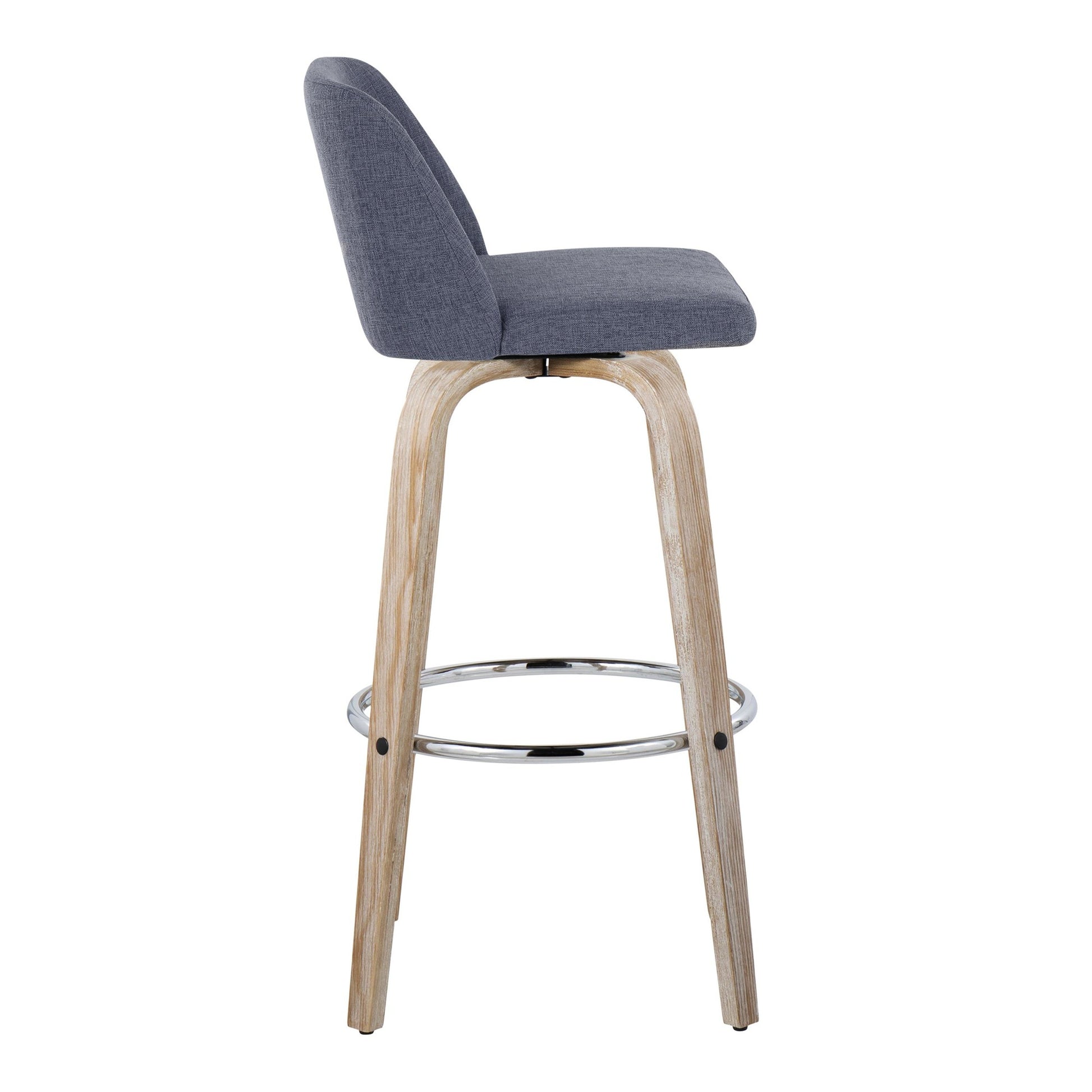 Toriano 30" Fixed-Height Barstool - Set of 2 By LumiSource - B30-TRNOFB-GRTZR2 WWBU2 | Bar Stools | Modishstore - 7