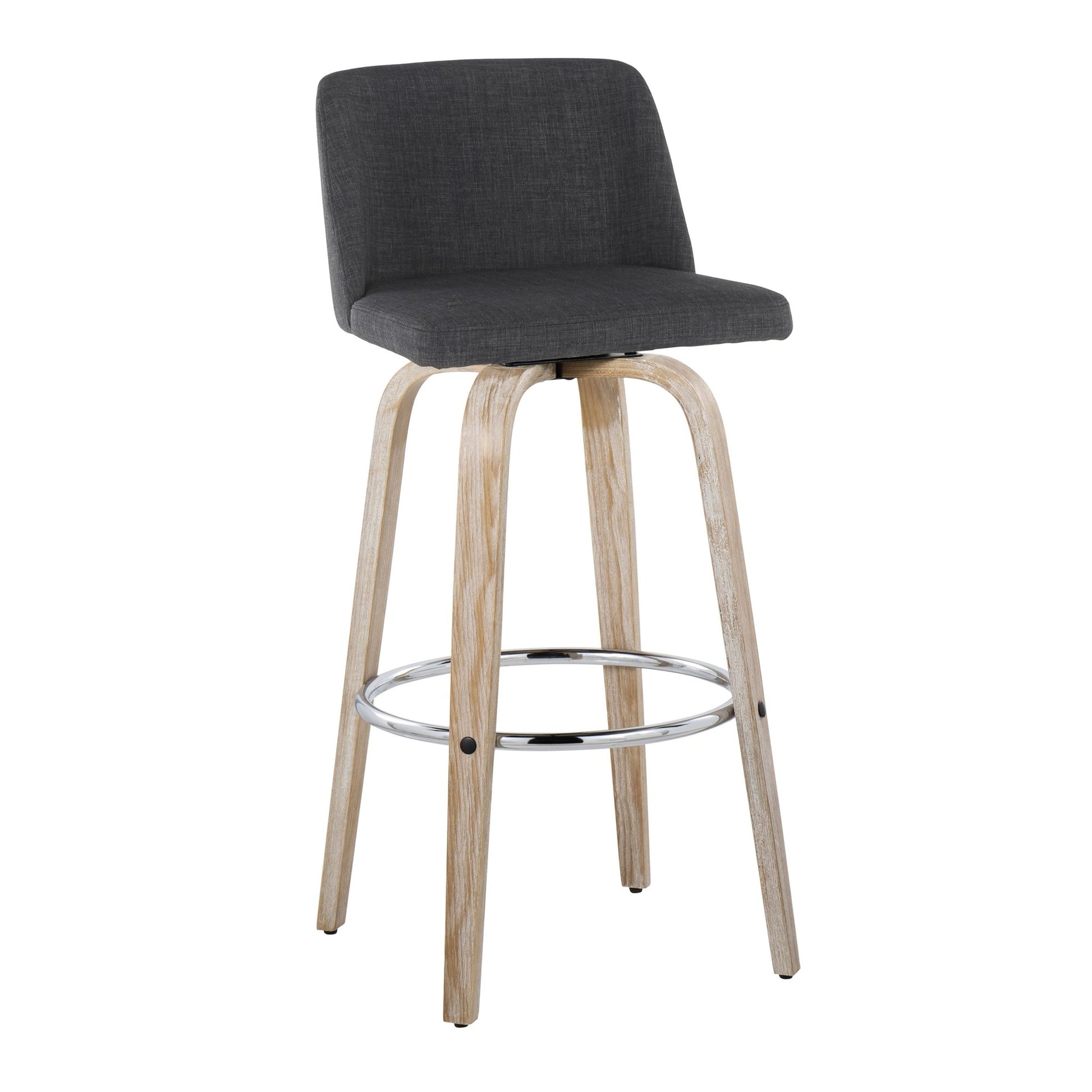 Toriano 30" Fixed-Height Barstool - Set of 2 By LumiSource - B30-TRNOFB-GRTZR2 WWBU2 | Bar Stools | Modishstore - 14