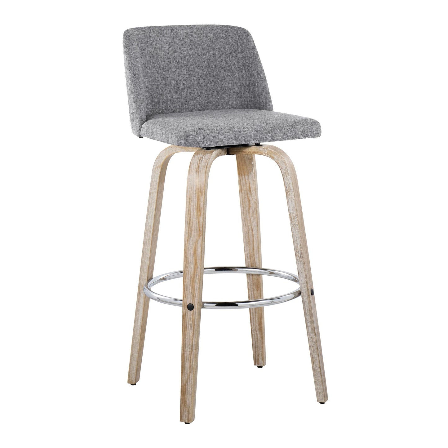 Toriano 30" Fixed-Height Barstool - Set of 2 By LumiSource - B30-TRNOFB-GRTZR2 WWBU2 | Bar Stools | Modishstore - 24