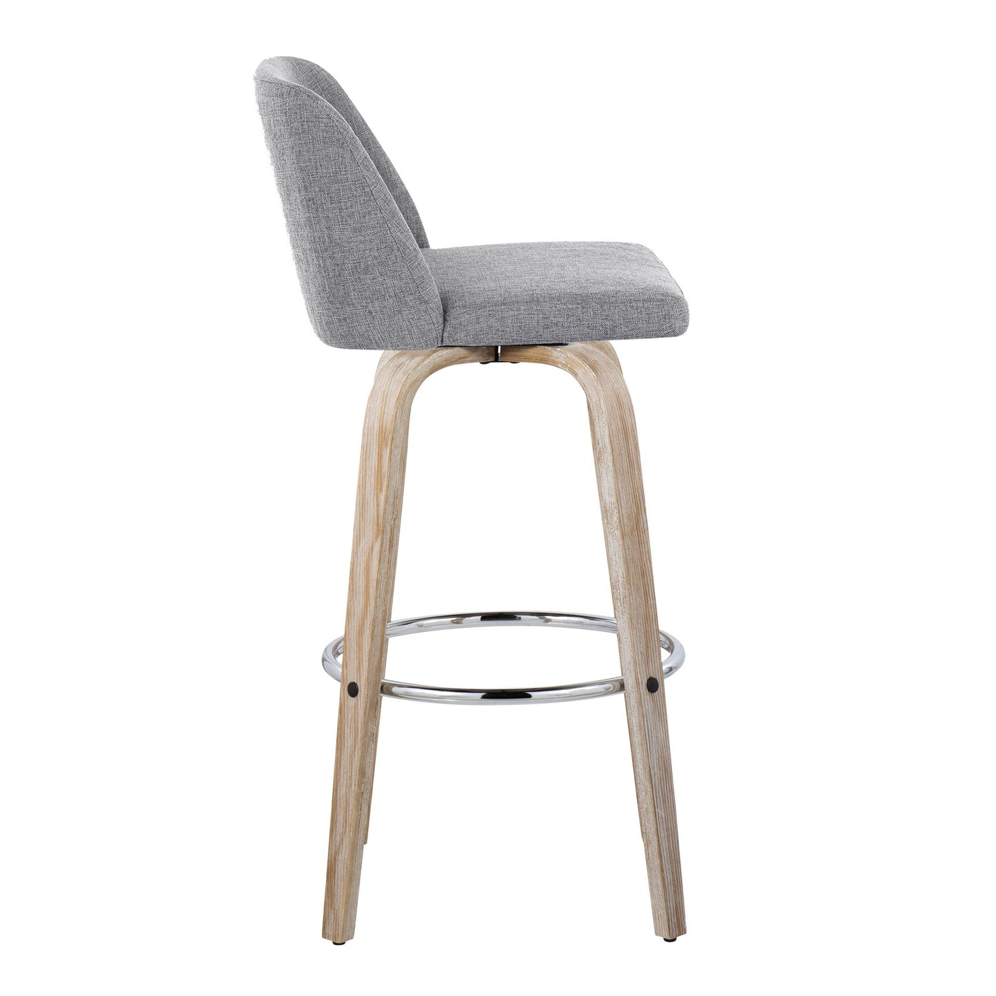 Toriano 30" Fixed-Height Barstool - Set of 2 By LumiSource - B30-TRNOFB-GRTZR2 WWBU2 | Bar Stools | Modishstore - 25