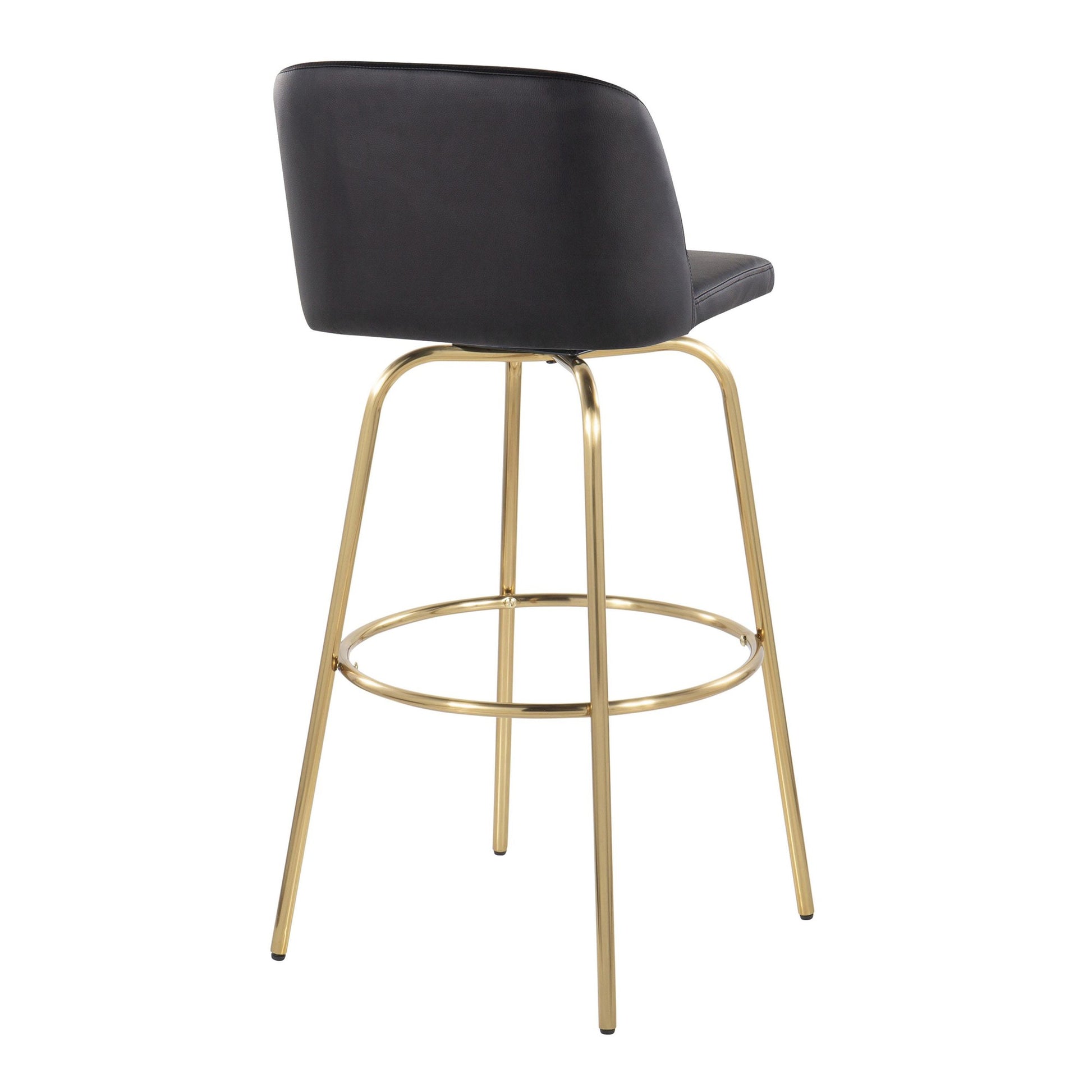 Toriano 30" Fixed-Height Barstool - Set of 2 By LumiSource - B30-TRNOFB-CLARZG2 AUBU2 | Bar Stools | Modishstore - 38