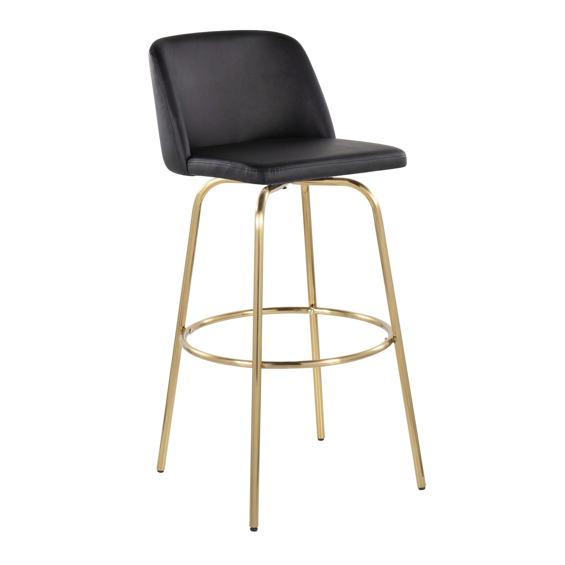 Toriano 30" Fixed-Height Barstool - Set of 2 By LumiSource - B30-TRNOFB-CLARZG2 AUBU2 | Bar Stools | Modishstore - 36