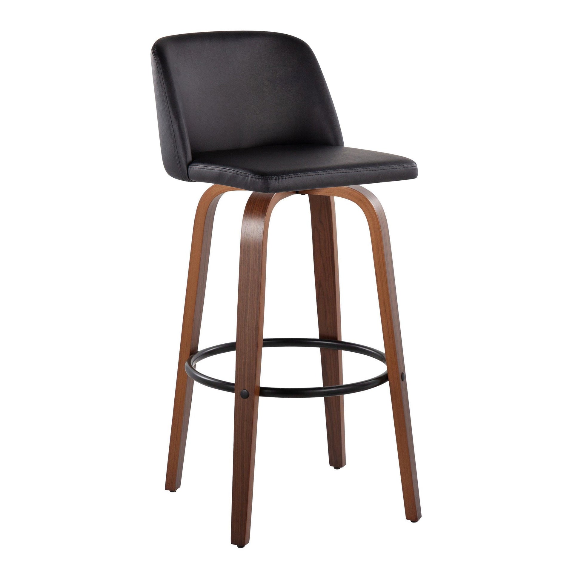 Toriano 30" Fixed-Height Barstool - Set of 2 By LumiSource - B30-TRNOFB-GRTZQ2 WLGY2 | Bar Stools | Modishstore - 16