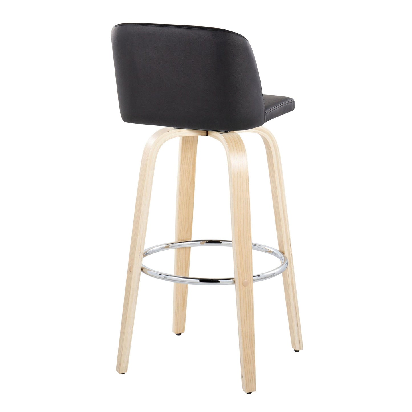 Toriano 30" Fixed-Height Barstool - Set of 2 By LumiSource - B30-TRNOPU-GRTZR2 NABK2 | Bar Stools | Modishstore - 8