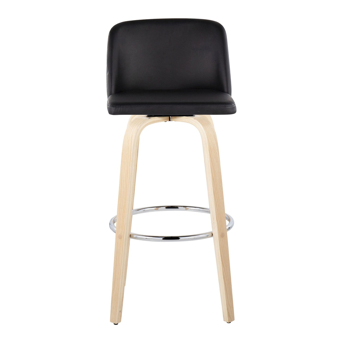 Toriano 30" Fixed-Height Barstool - Set of 2 By LumiSource - B30-TRNOPU-GRTZR2 NABK2 | Bar Stools | Modishstore - 9