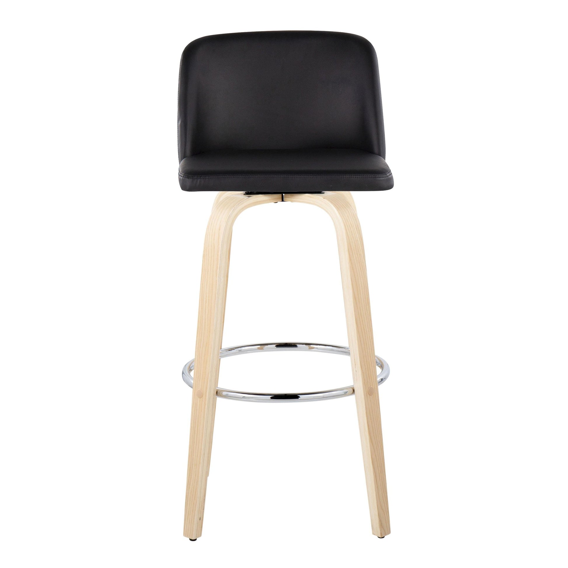 Toriano 30" Fixed-Height Barstool - Set of 2 By LumiSource - B30-TRNOPU-GRTZR2 NABK2 | Bar Stools | Modishstore - 9