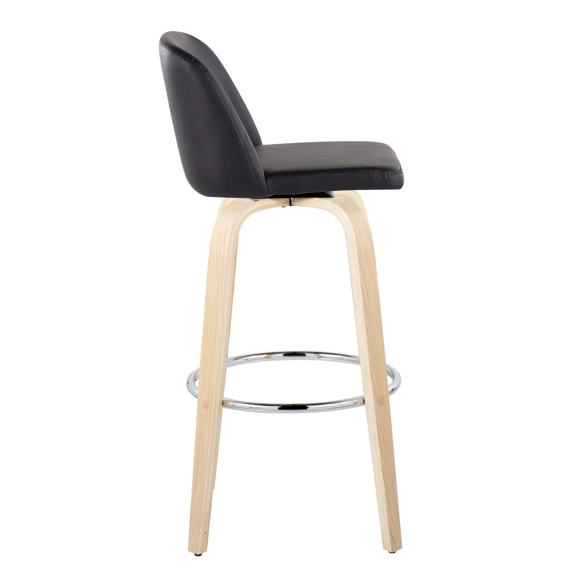 Toriano 30" Fixed-Height Barstool - Set of 2 By LumiSource - B30-TRNOPU-GRTZR2 NABK2 | Bar Stools | Modishstore - 7