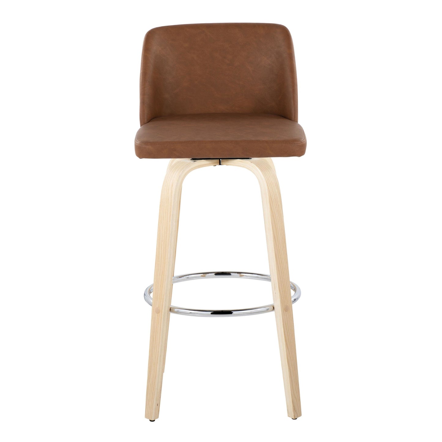 Toriano 30" Fixed-Height Barstool - Set of 2 By LumiSource - B30-TRNOPU-GRTZR2 NABK2 | Bar Stools | Modishstore - 19