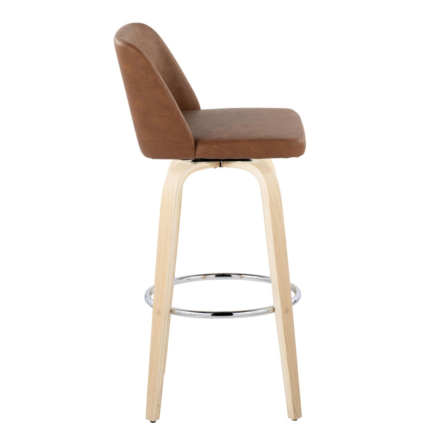 Toriano 30" Fixed-Height Barstool - Set of 2 By LumiSource - B30-TRNOPU-GRTZR2 NABK2 | Bar Stools | Modishstore - 17