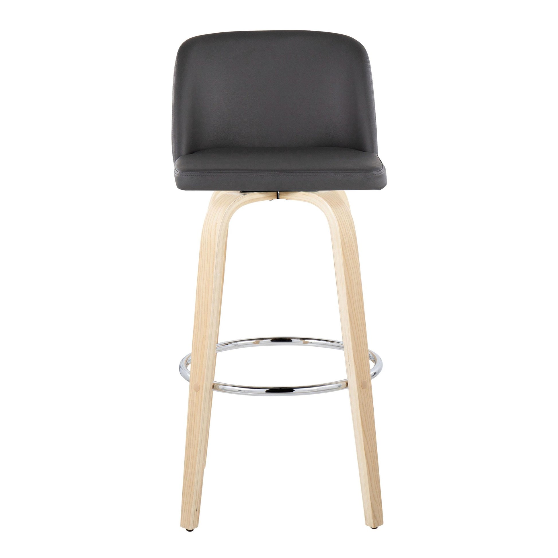 Toriano 30" Fixed-Height Barstool - Set of 2 By LumiSource - B30-TRNOPU-GRTZR2 NABK2 | Bar Stools | Modishstore - 29