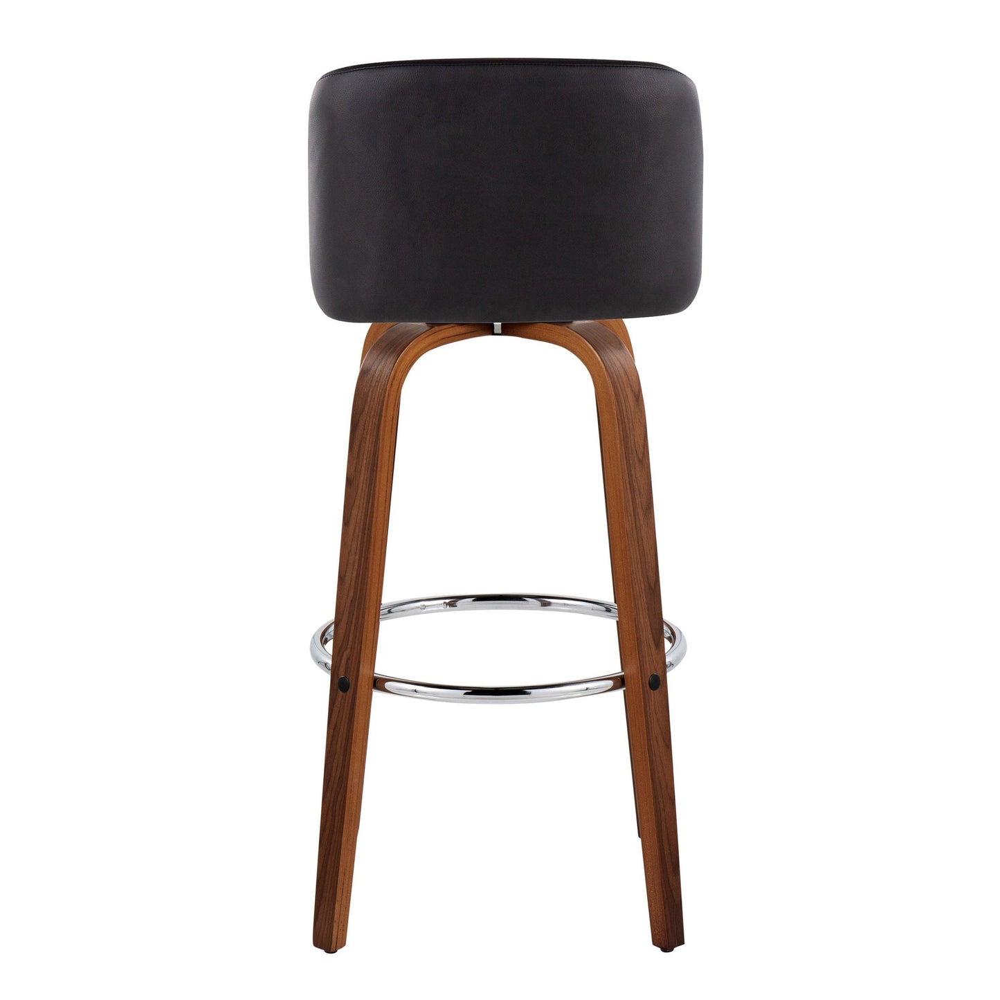 Toriano 30" Fixed-Height Barstool - Set of 2 By LumiSource - B30-TRNOPU-GRTZR2 WLBK2 | Bar Stools | Modishstore - 10